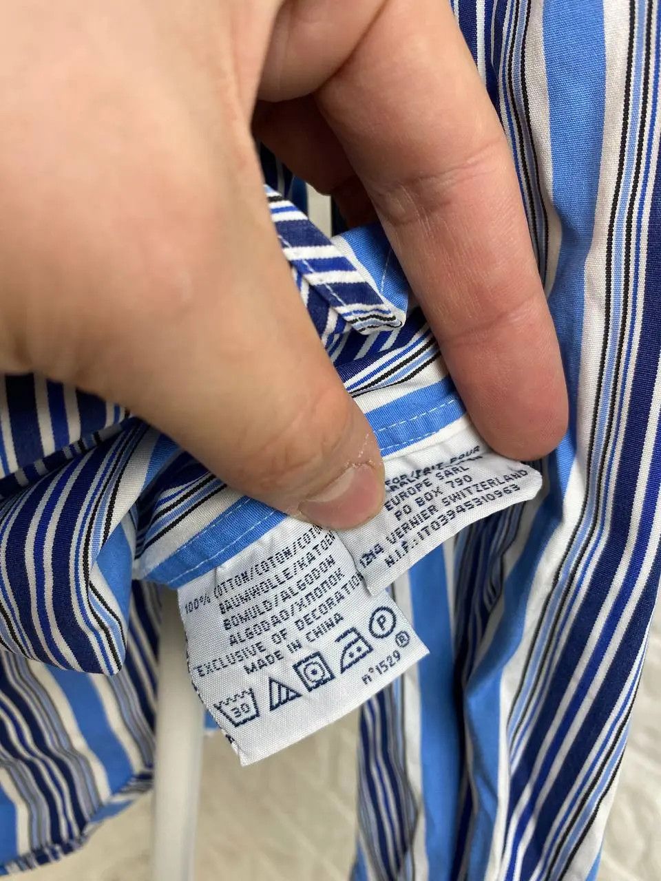 Polo Ralph Lauren × Ralph Lauren × Vintage Men’s Ralph Lauren Shirt Light Stripe Cotton Long Sleeve Size US M / EU 48-50 / 2 - 5 Thumbnail