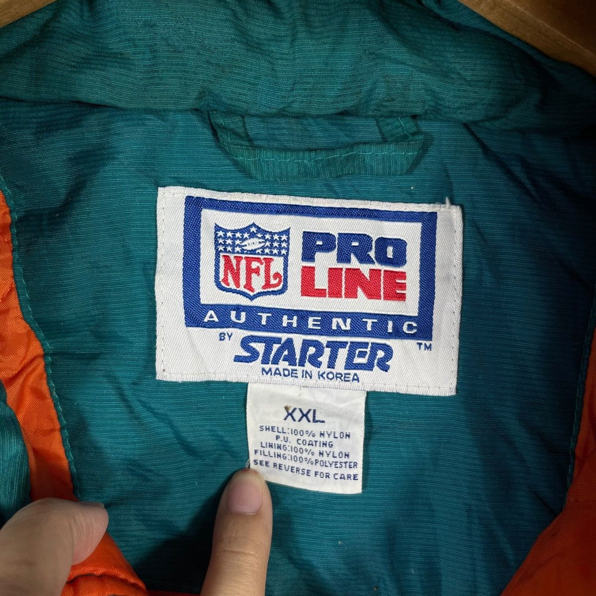 NFL Vintage 90s MIAMI DOLPHINS NFL Pro Line Pullover Jacket Size US XXL / EU 58 / 5 - 3 Thumbnail