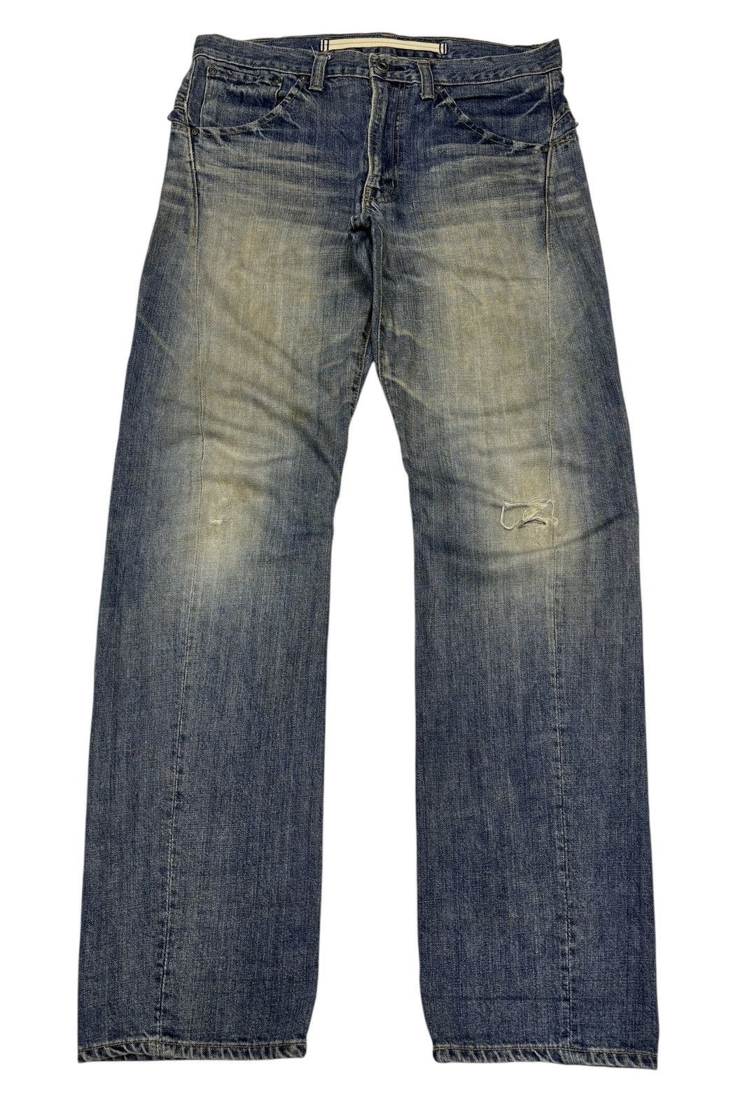 If Six Was Nine Vintage Japanese Brand Distressed Denim Jeans Loose Size US 34 / EU 50 - 5 Thumbnail