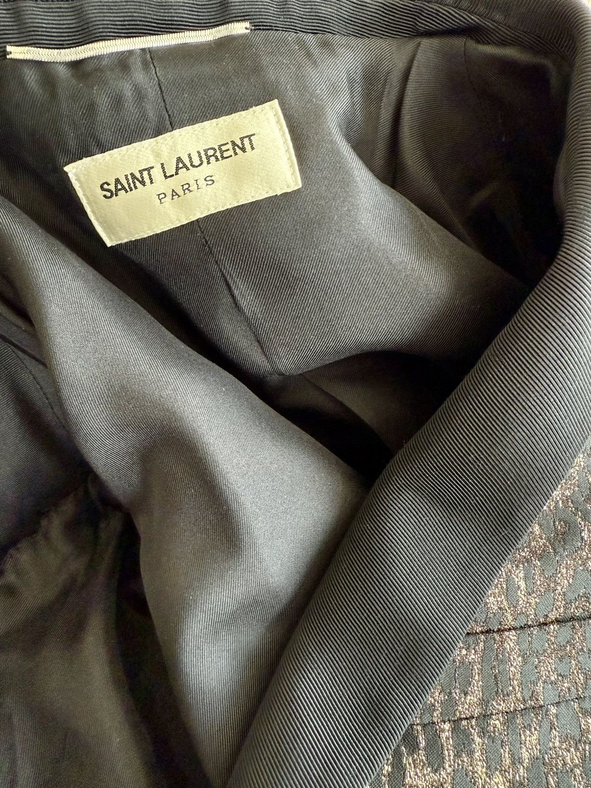 Hedi Slimane × Saint Laurent Paris SAINT LAURENT FW14 BABYCAT LEOPARD JACKET BY HEDI SLIMANE Size 38R - 6 Thumbnail