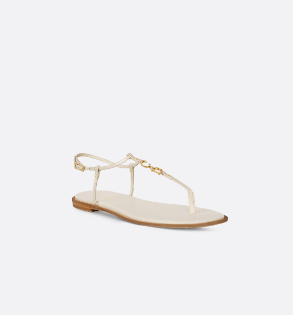 Dior o1w1db10625 Dioriviera C'est Dior Thong Sandals in White Size US 8 / IT 38 - 2 Thumbnail