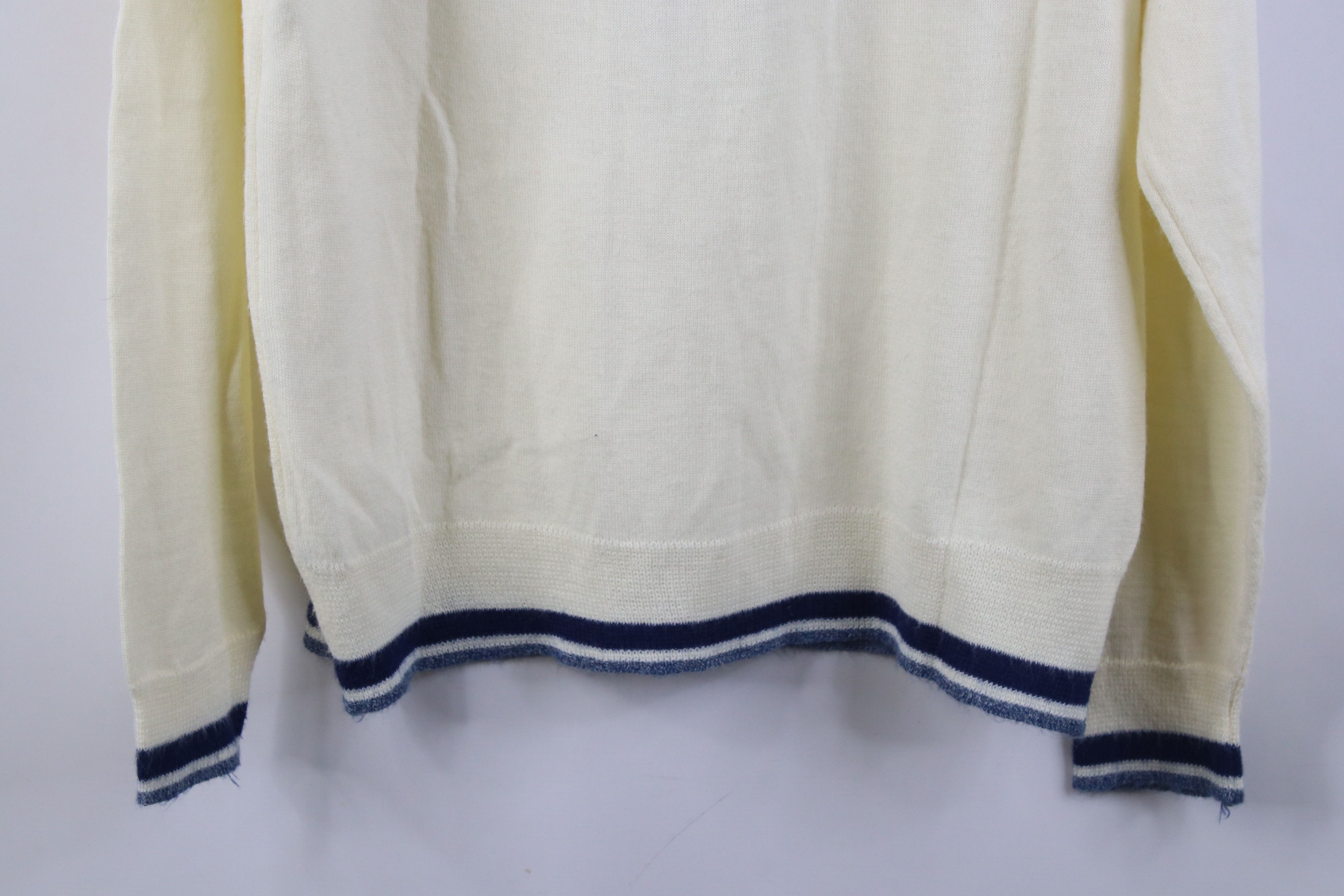 Vintage Vintage 70s Streetwear Thin Knit Collared Polo Sweater USA Size US M / EU 48-50 / 2 - 12 Thumbnail