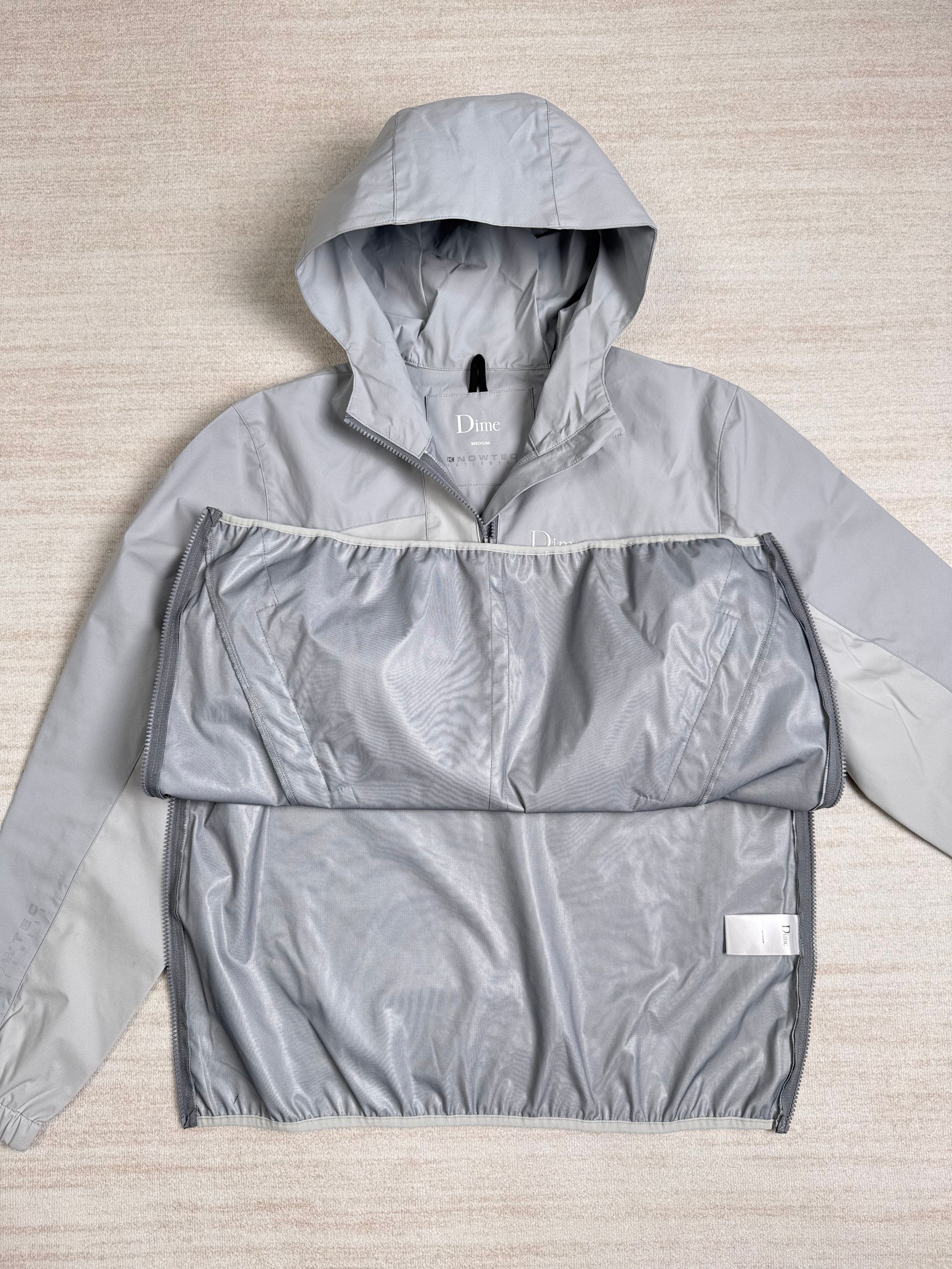 Dime Dime Pullover Hooded Shell Half Zip Jacket Grey Size US M / EU 48-50 / 2 - 3 Thumbnail