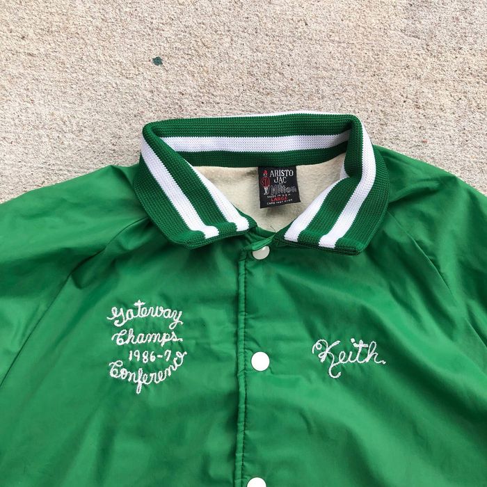 Vintage 80's College Green Bomber Jacket | Grailed