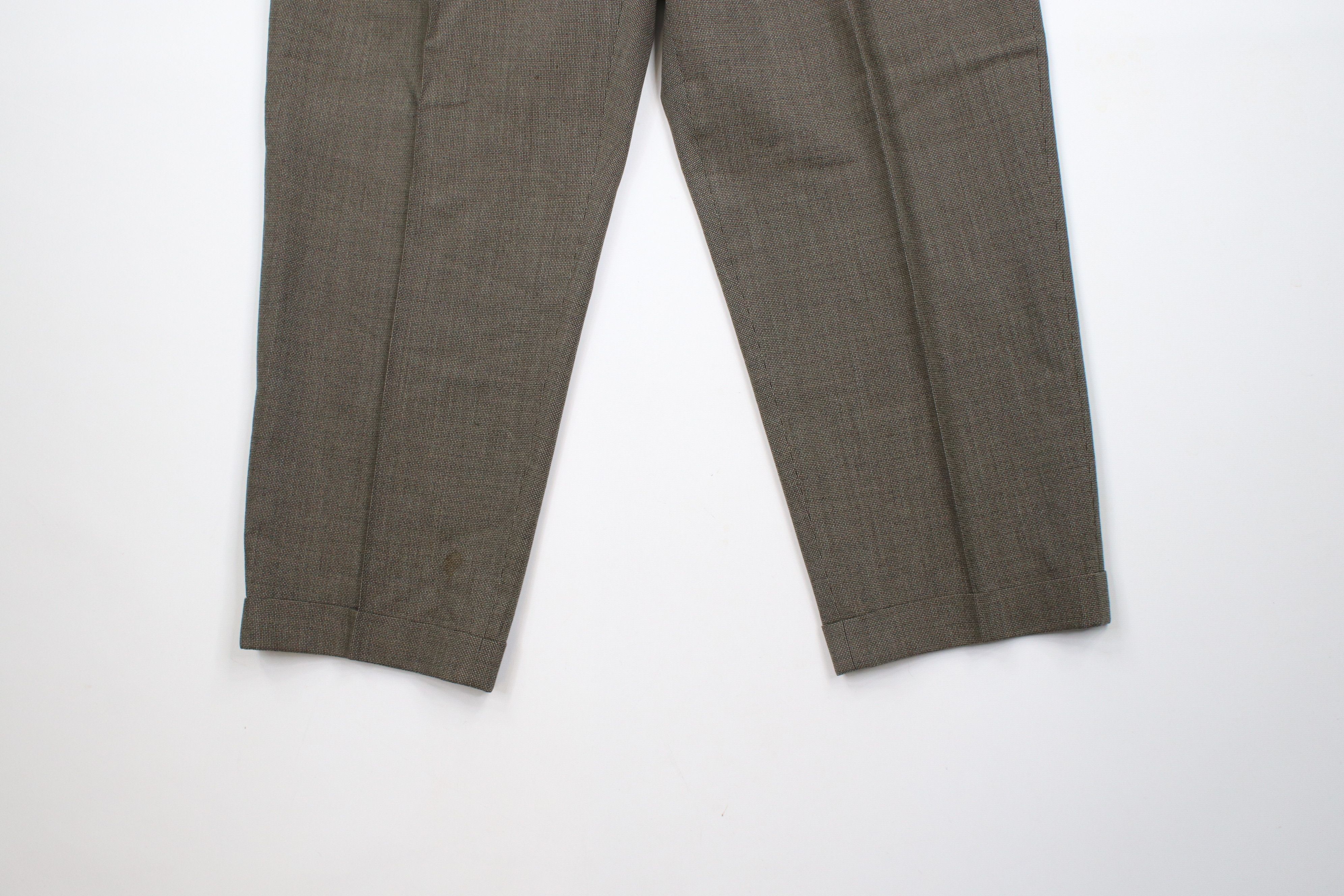 Vintage Vintage 90s Streetwear Pure Virgin Wool Tweed Chino Pants Size US 36 / EU 52 - 4 Thumbnail