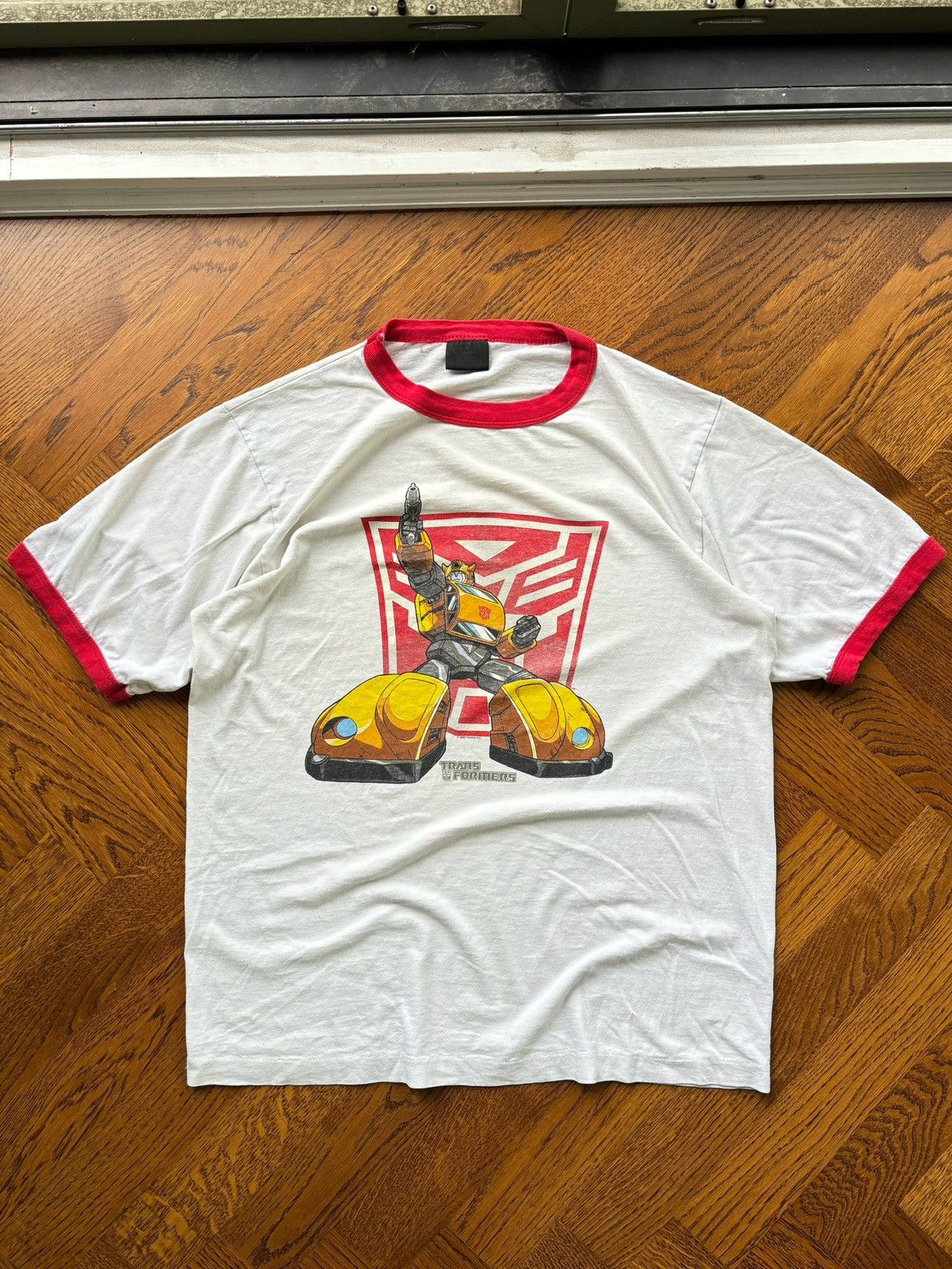 Transformers × Vintage 2002 Transformers Tee Vintage Paper Thin Ringer Bumblebee Size US L / EU 52-54 / 3 - 1 Thumbnail