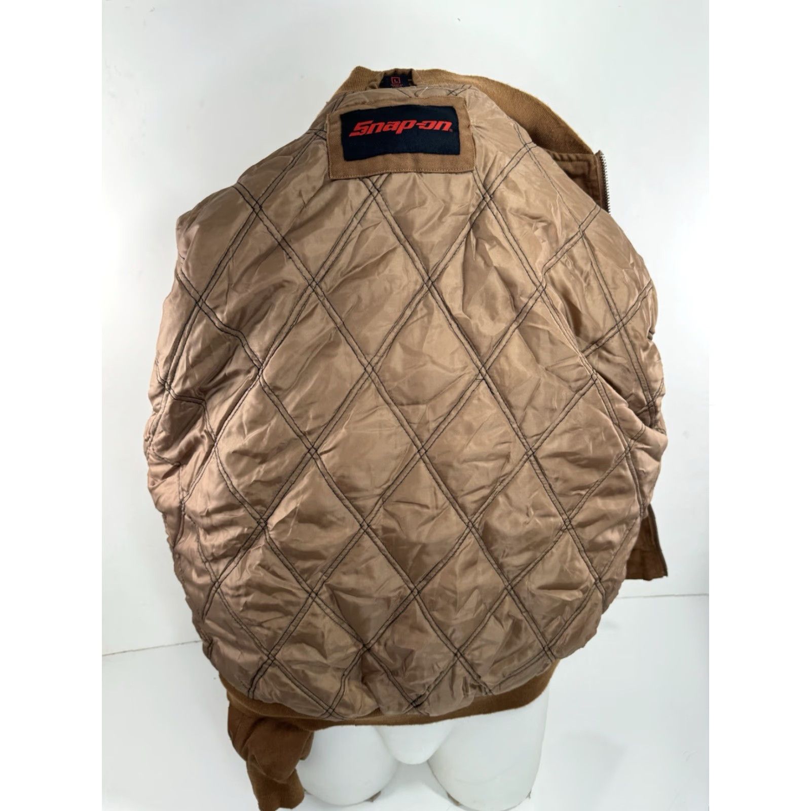Vintage SNAP ON - Limited Edition Zip Canvas Embroidered L Work Jacket Mens Brown 90s Tools Patch Embroidered Zip Jacket Size US L / EU 52-54 / 3 - 5 Thumbnail