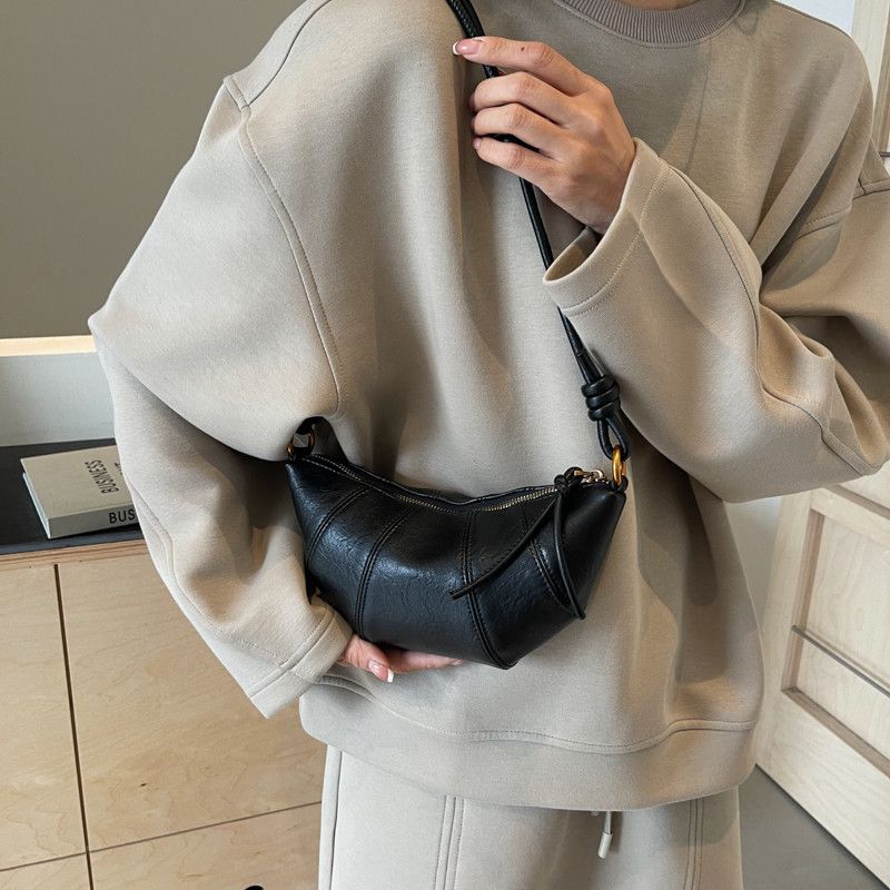 Leather Seoul Chic Splice Shoulder Bag Size ONE SIZE - 3 Thumbnail