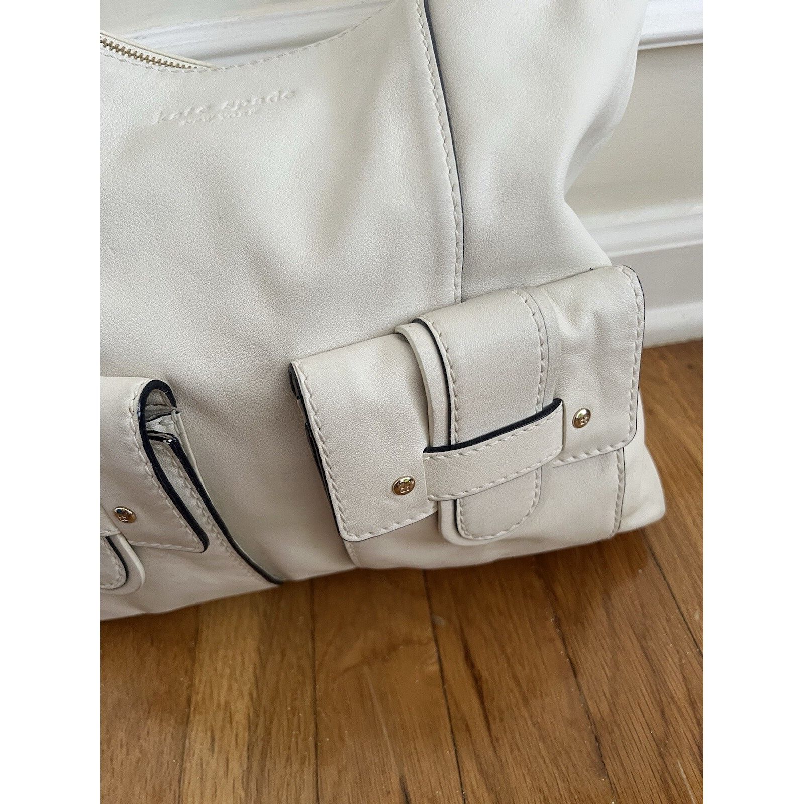 Kate Spade Kate Spade Hobo Tote Warm White ivory Leather B000490 Size ONE SIZE - 8 Thumbnail