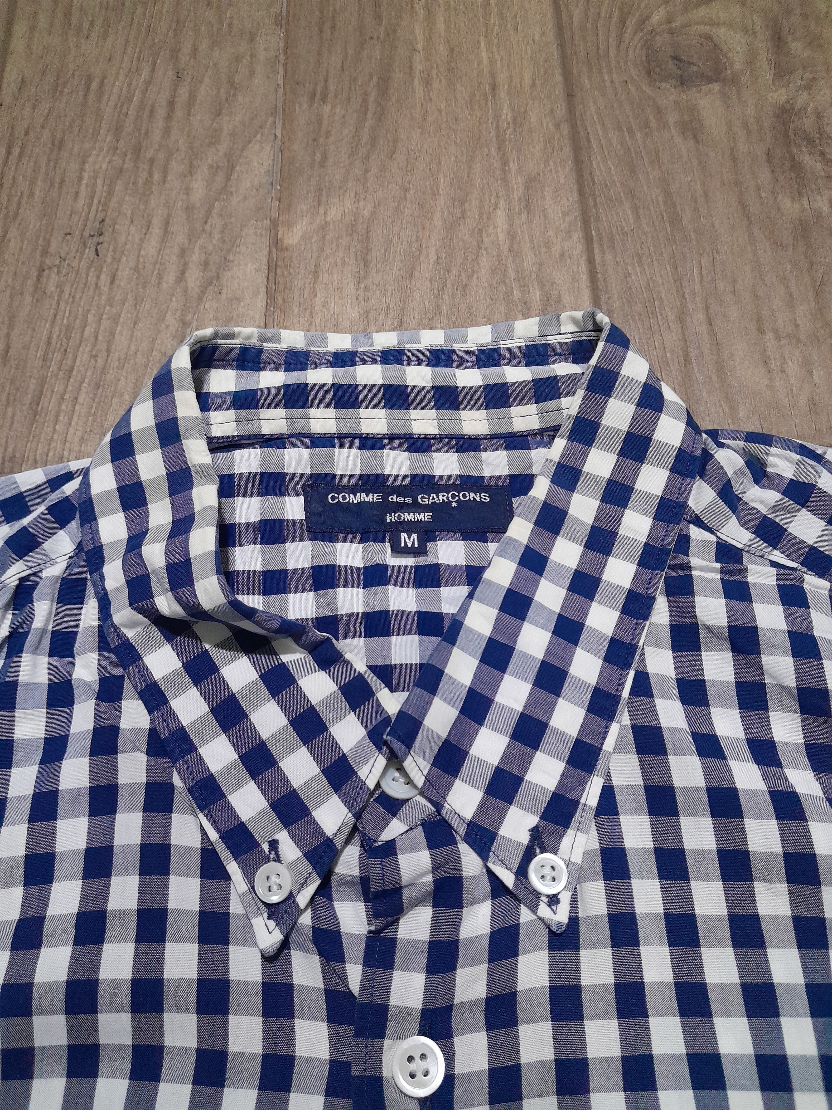 Comme des Garcons Comme des Garcons Homme Gingham x Wool Switch Shirt Size M Size US L / EU 52-54 / 3 - 3 Thumbnail