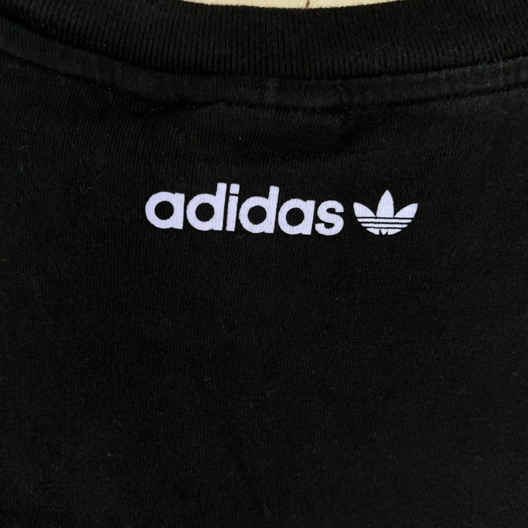Adidas VINTAGE adidas Originals Smile Graphics T-shirt Adult XL Black Size US XL / EU 56 / 4 - 3 Thumbnail