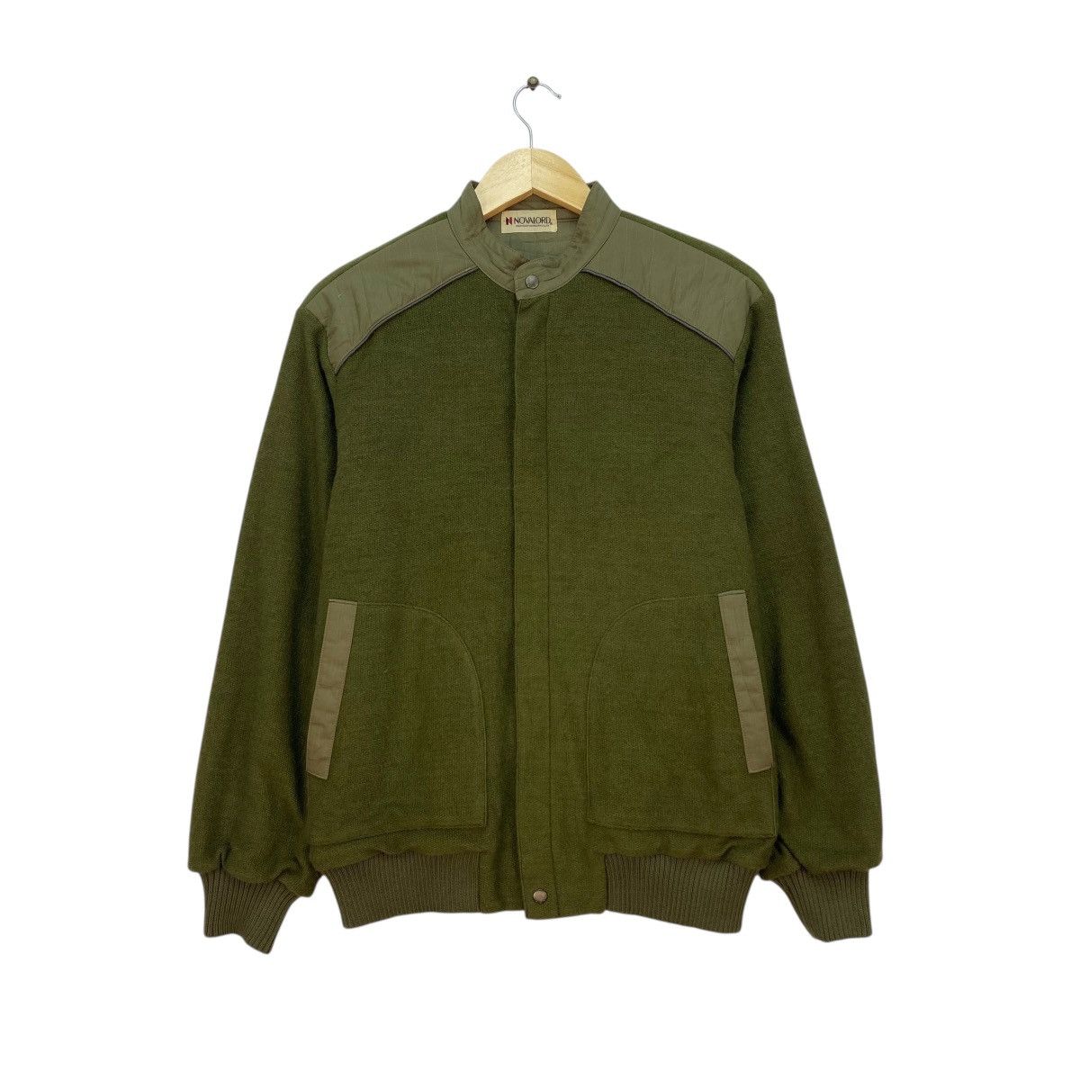 Japanese Brand 💥Vintage Novalord Bomber Wool Jacket Size US M / EU 48-50 / 2 - 1 Thumbnail