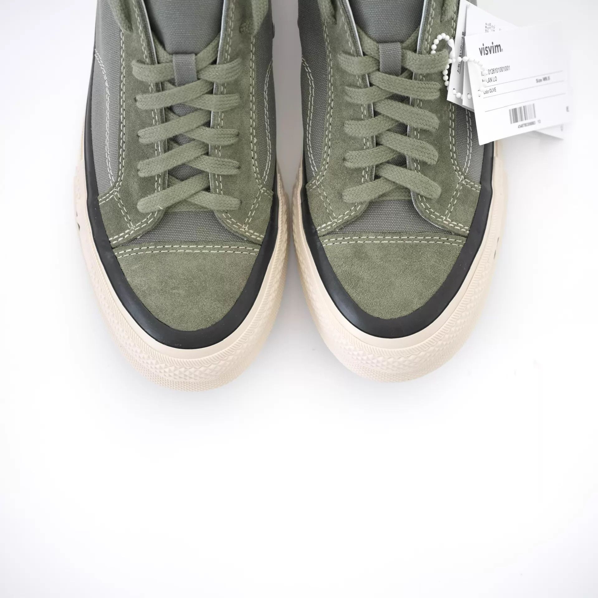 Visvim VISVIM NOLAN LO Canvas Shoes 26SS Olive 9.5 New Full Set Size US 9.5 / EU 42-43 - 2 Thumbnail