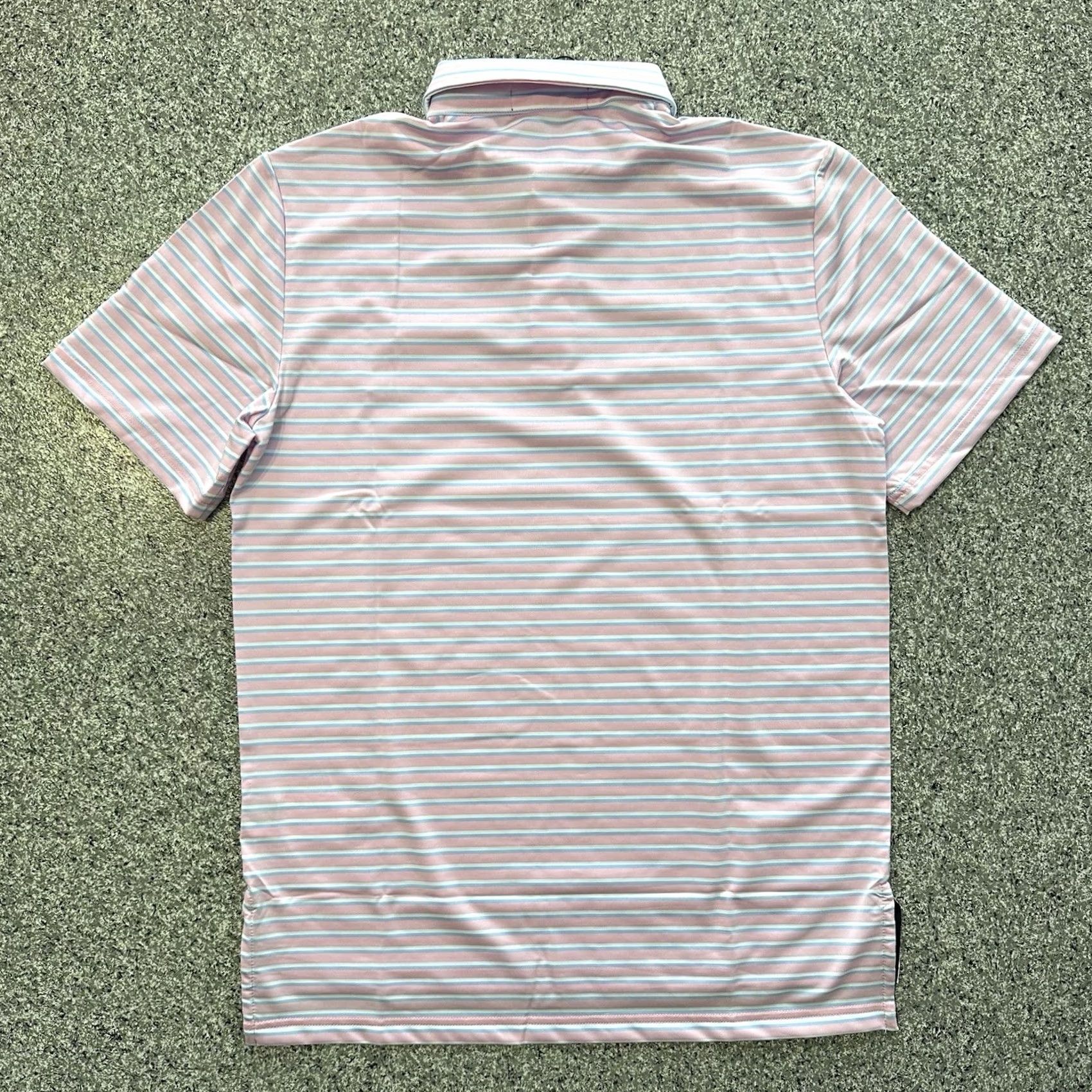 Ralph Lauren Ralph Lauren RLX Polo Shirt Mens S Pink Striped Performance Classic Fit Polo Size US S / EU 44-46 / 1 - 7 Thumbnail