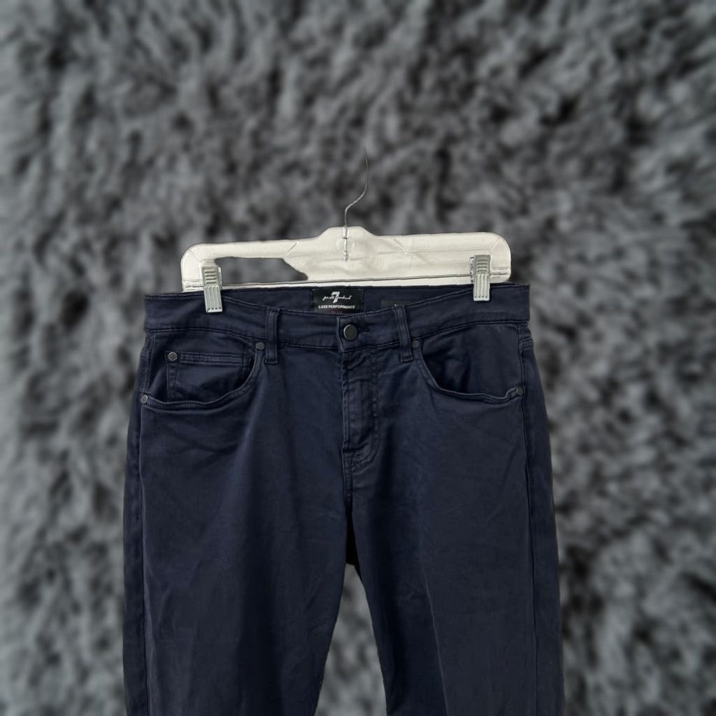 7 For All Mankind 7 For All Mankind Luxe Performance Plus Pants Mens 32x29 Navy Blue Slimmy Modal Size US 32 / EU 48 - 1 Thumbnail