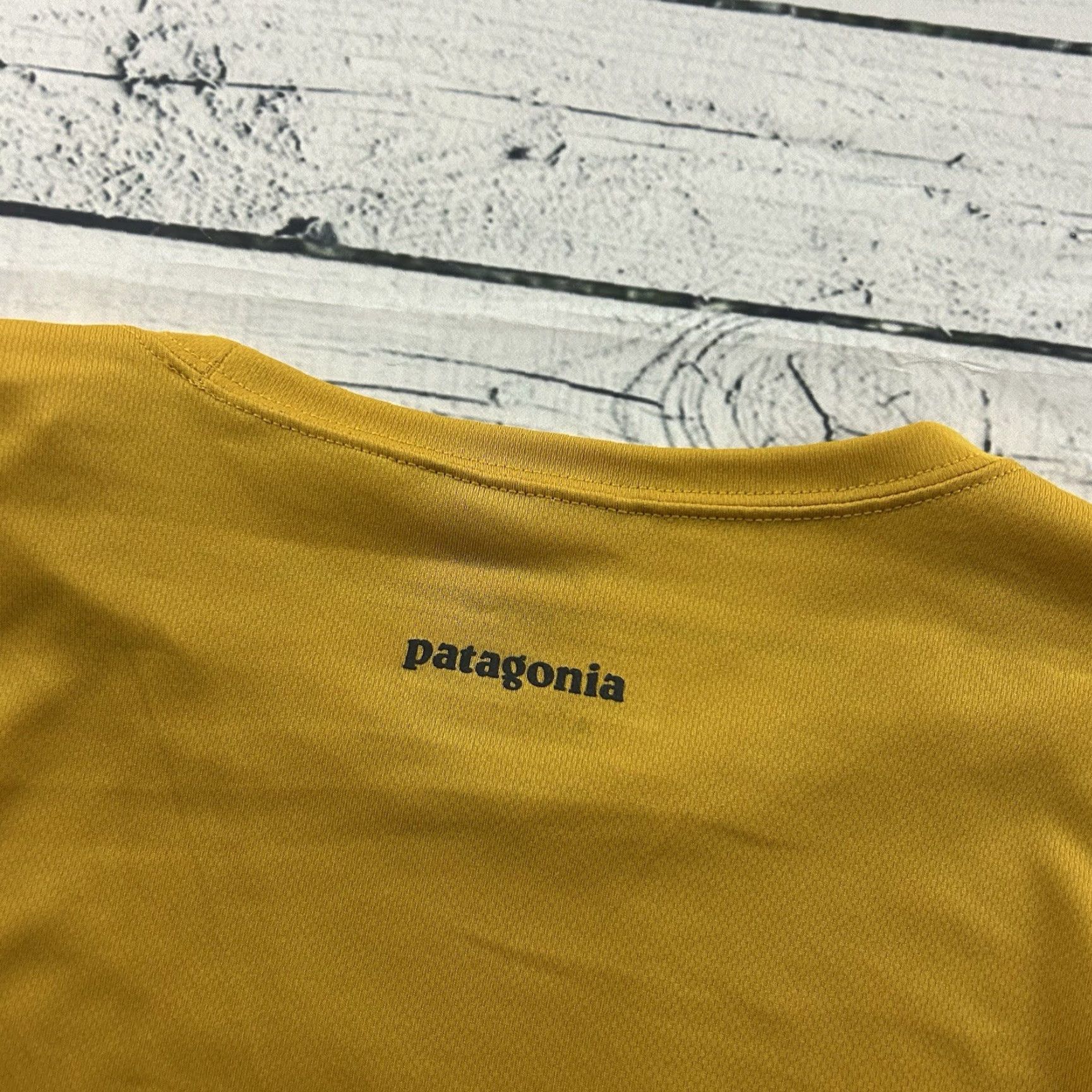 Patagonia Patagonia Fore Runner Short Sleeve T Shirt Men's XL Mustard Yellow Shirt Men XL Yellow Size US XL / EU 56 / 4 - 7 Thumbnail