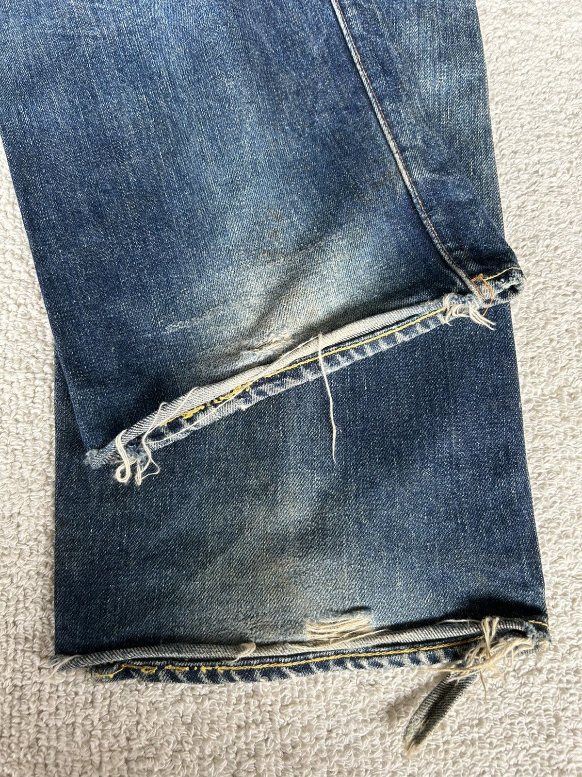 Levi's × Vintage Vtg 50-60s Levis Big E Single Button6 Selvedge Distressed Size US 36 / EU 52 - 17 Thumbnail