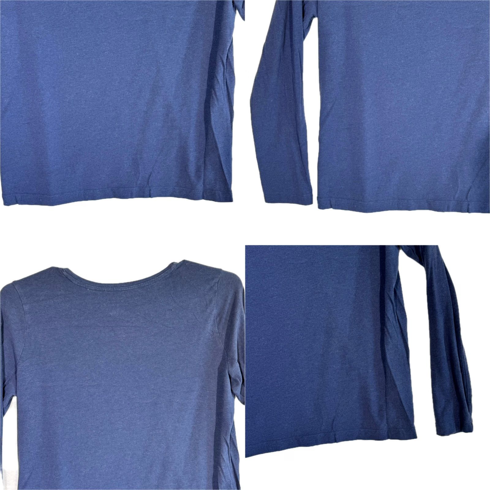Banana Republic Banana Republic Shirt Blue Cotton Stretch Pullover – Size L Women’s Long Sleeve Casual Crew Neck Shirt Size L / US 10 / IT 46 - 9 Thumbnail