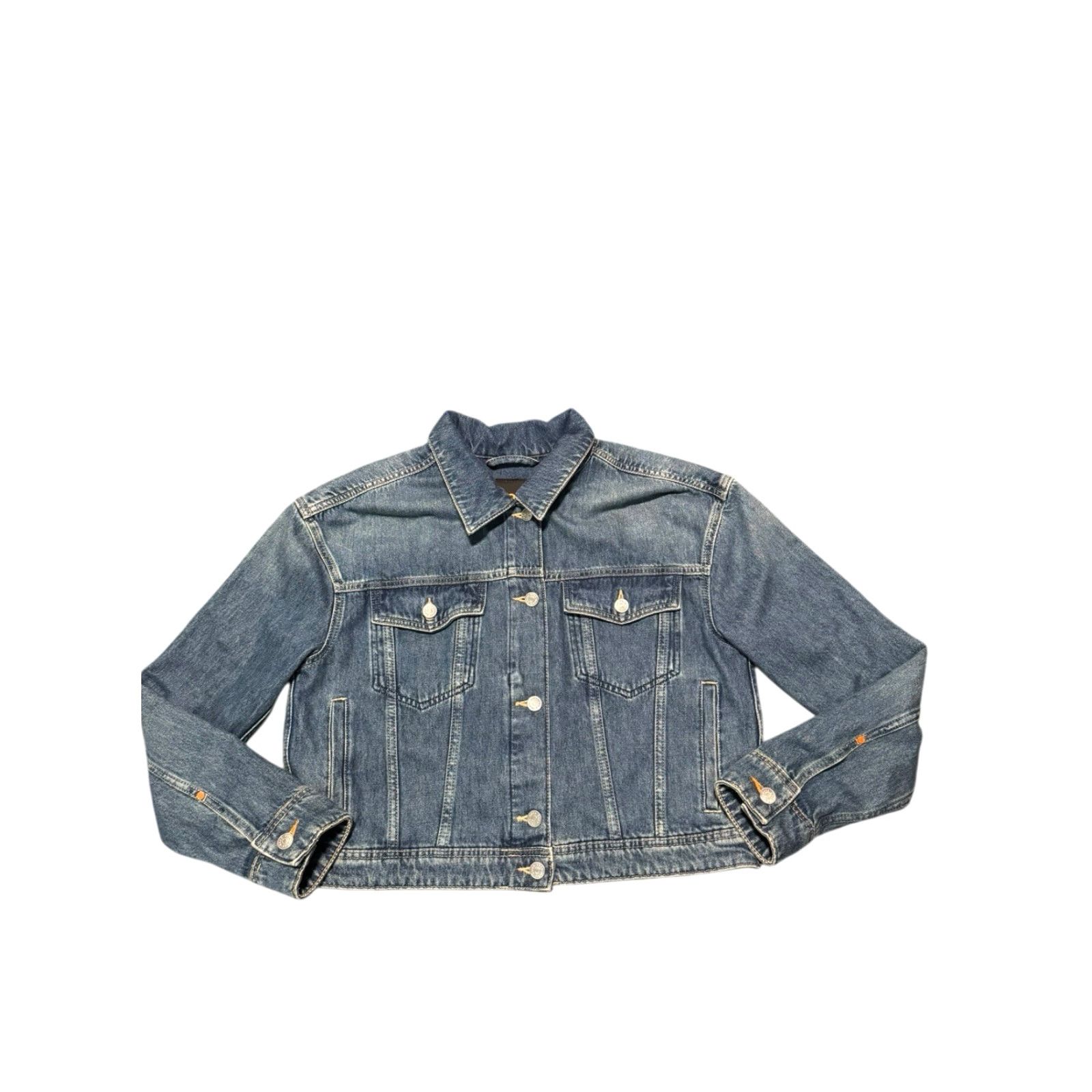 Hugo Boss VINTAGE BOSS Hugo Boss Denim Trucker Jacket Men’s Small Blue Size US S / EU 44-46 / 1 - 4 Thumbnail