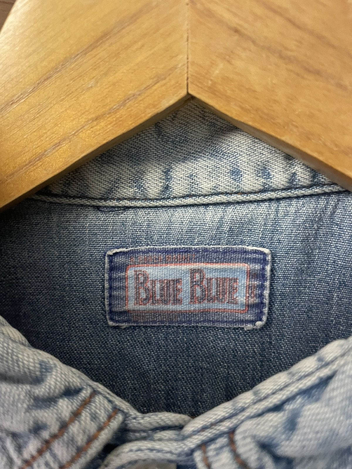 Blue Blue Japan × Japanese Brand Blue Blue Japan Stone Western Snap Button L/S Shirt Size US S / EU 44-46 / 1 - 12 Thumbnail