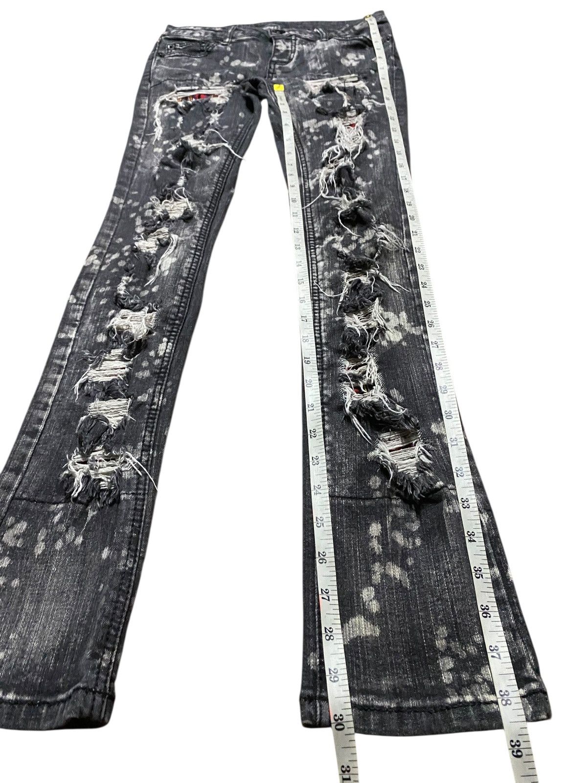Japanese Brand Unbrand Acid Wash Distressed Skinny Jeans Size US 28 / EU 44 - 11 Thumbnail