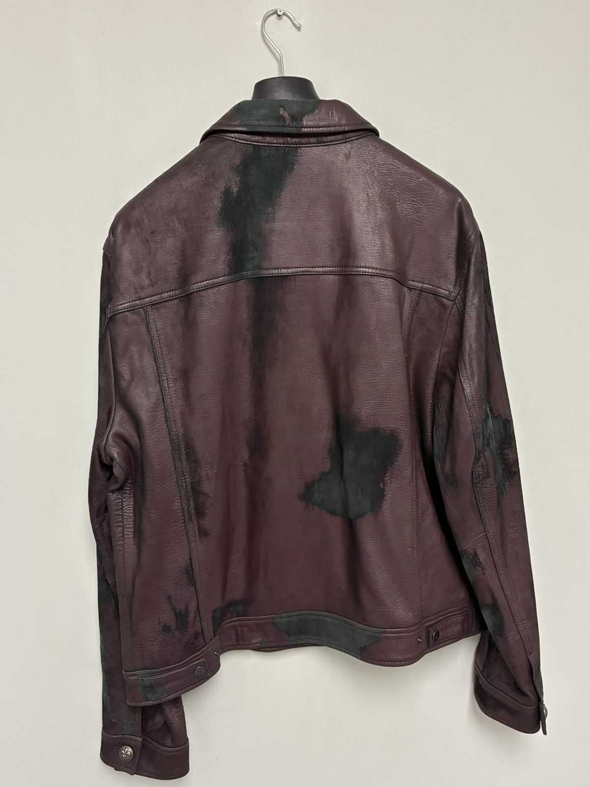 John Varvatos Leather trucker jacket EU 58x USA 48x Size US XXL / EU 58 / 5 - 13 Thumbnail