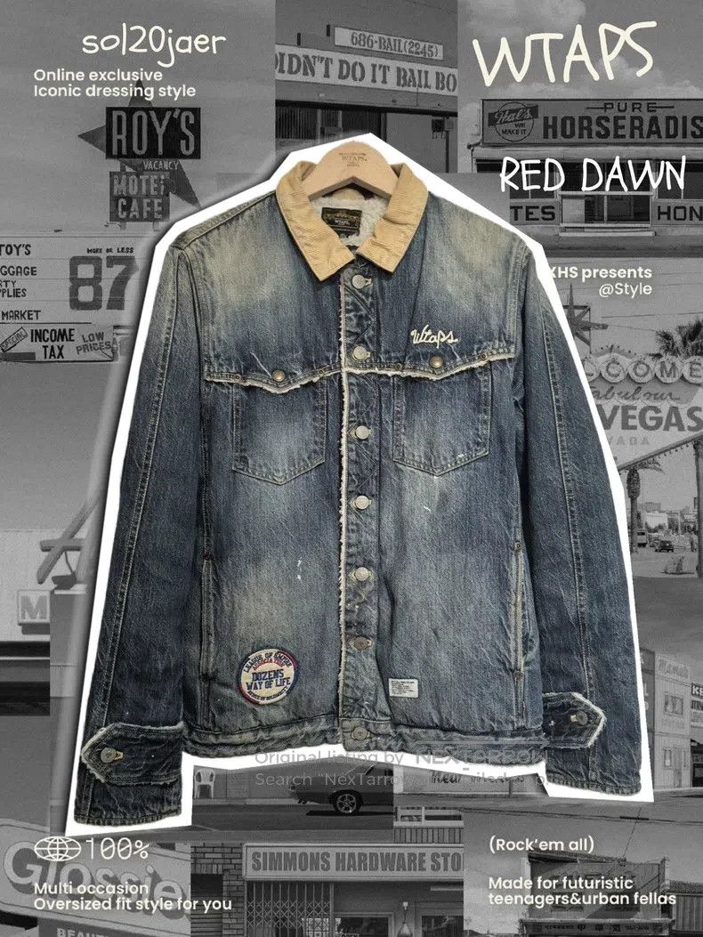 Wtaps Wtaps A denim jacket with a cashmere lining Size US M / EU 48-50 / 2 - 1 Thumbnail