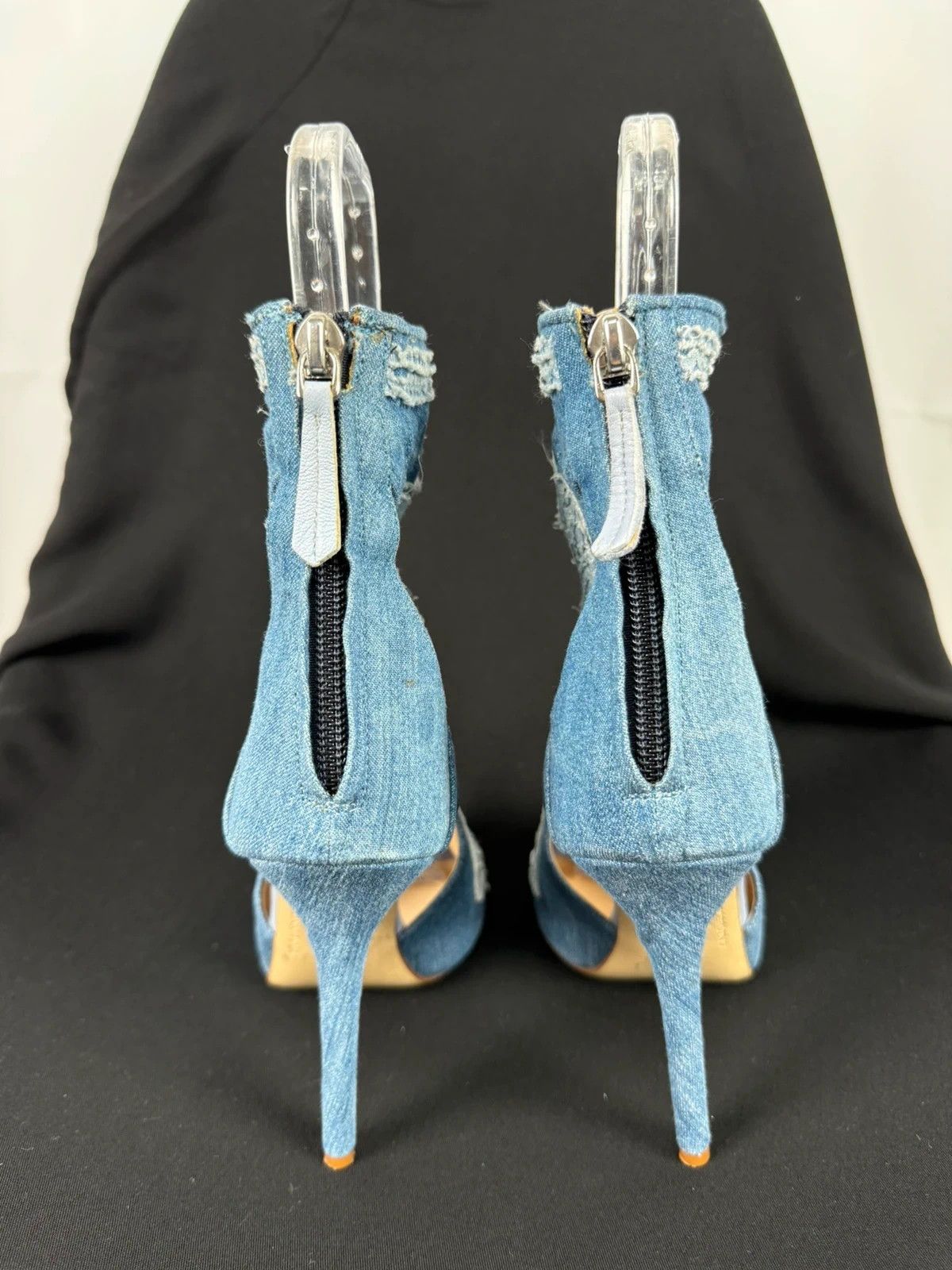 Ermanno Scervino Ermanno Scervino Denim Cloth Sandals Heels size 37 Size US 7 / IT 37 - 4 Thumbnail