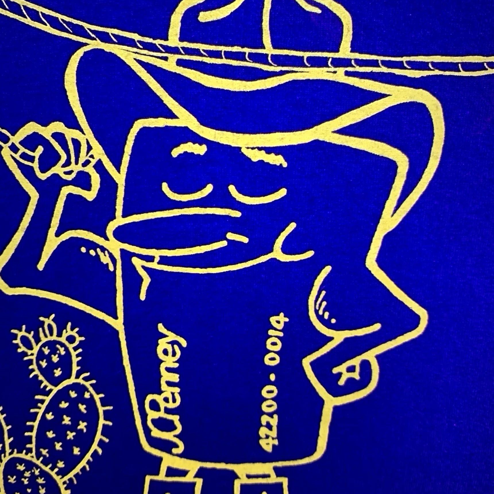 Hanes VINTAGE Hanes Graphic Print T-Shirt Unisex Adults 2XL Purple Cowboy 90s Retro Size US XXL / EU 58 / 5 - 5 Thumbnail