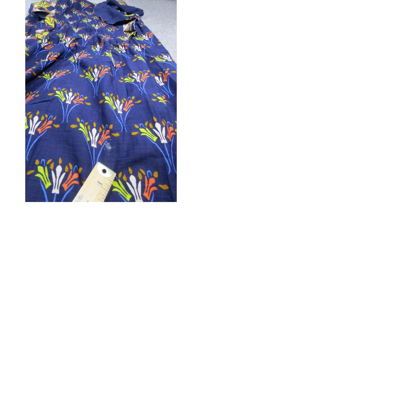 Vintage Maeve Dress Womens XS Blue Geometric Midi A-Line Shirt Dress Blue Size XS / US 0-2 / IT 36-38 - 9 Thumbnail