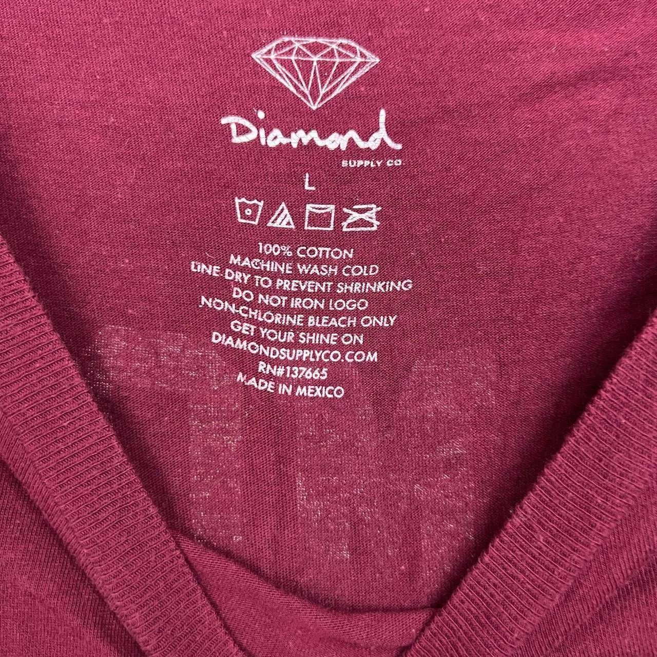 Diamond Supply Co. Diamond Supply Co. #98 Shirt Men Red Crew Neck Cotton L Size US L / EU 52-54 / 3 - 3 Thumbnail