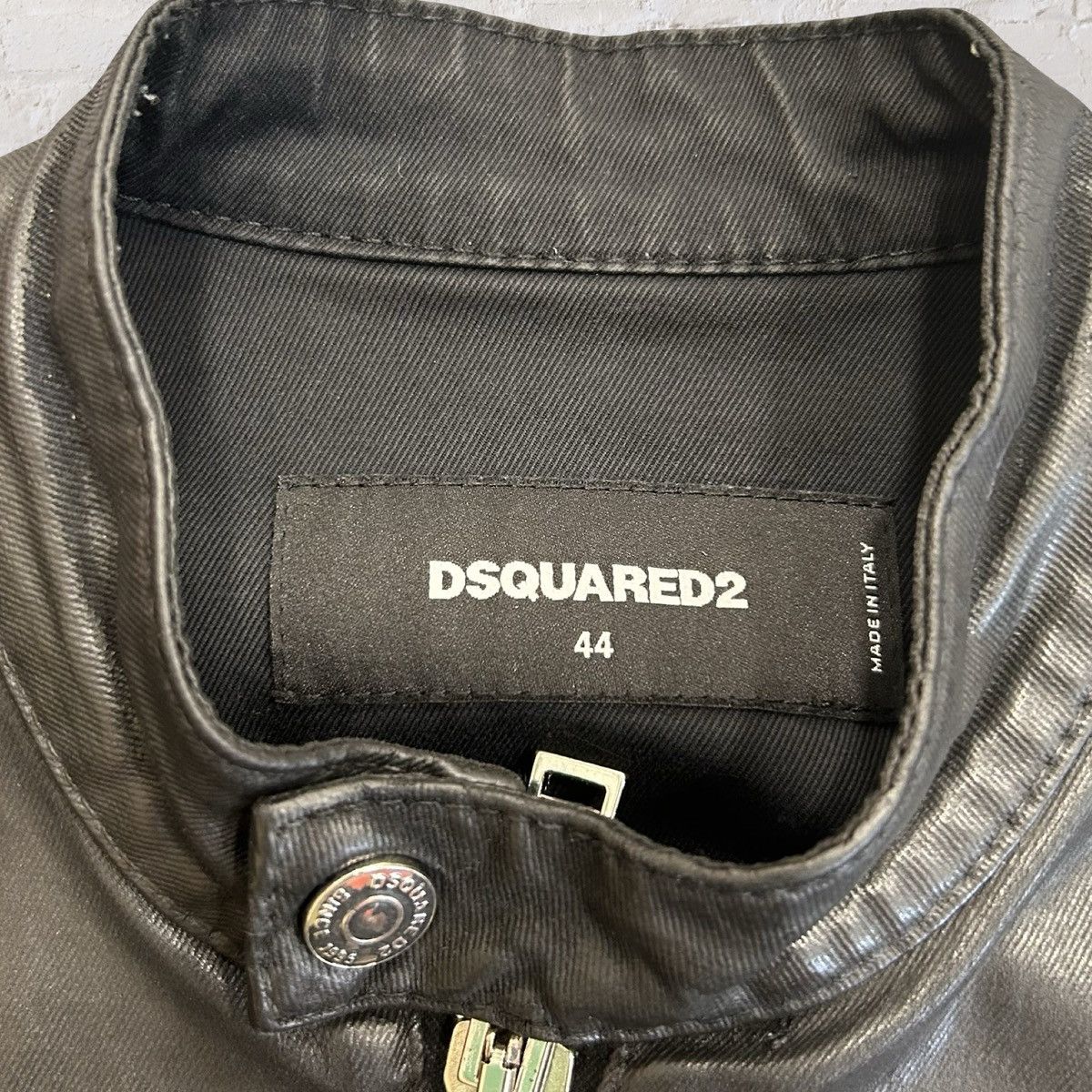 Dsquared2 DSQUARED2 Wax Coated Zip-Up Jacket 44 Size US S / EU 44-46 / 1 - 2 Thumbnail