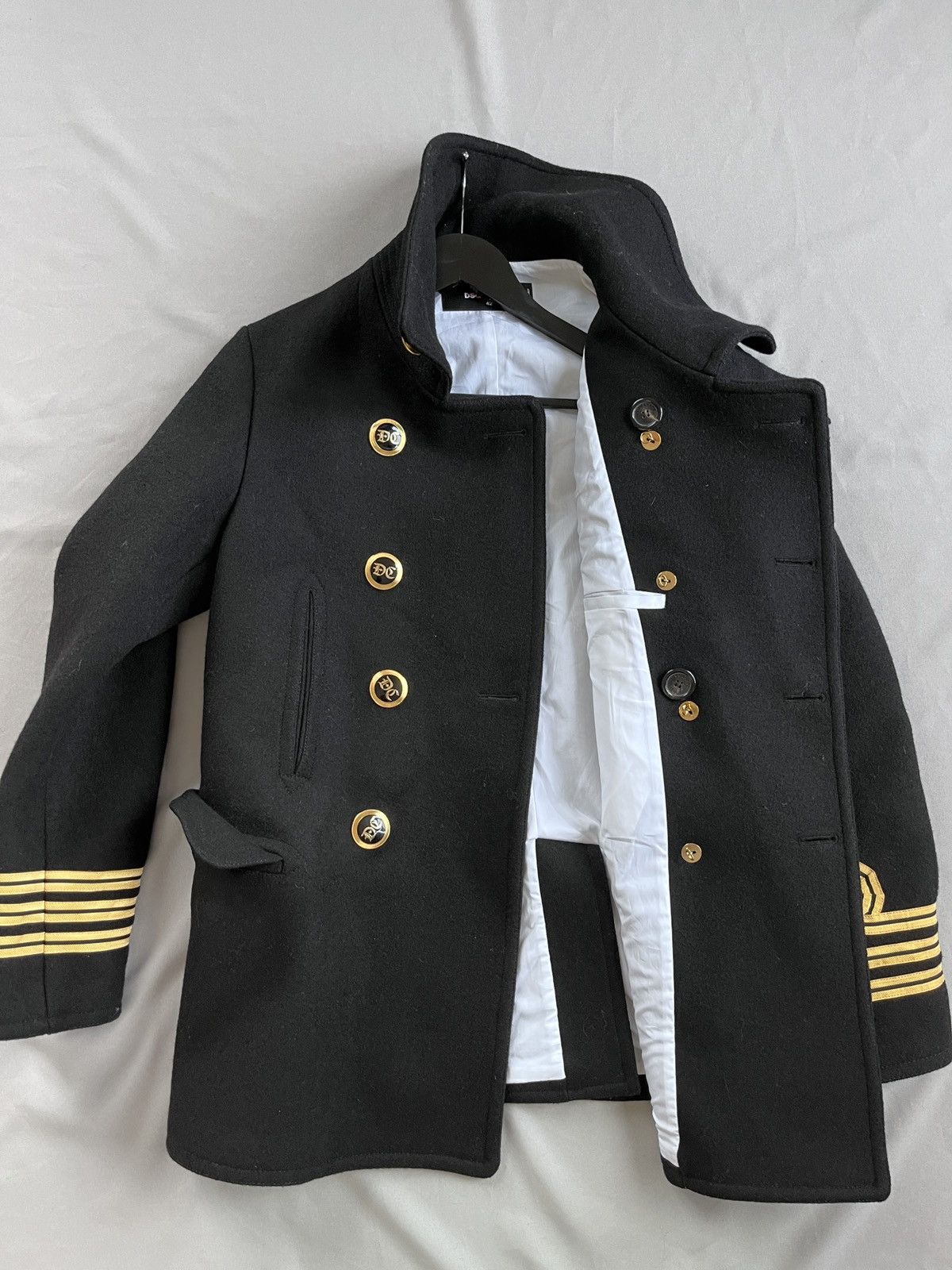 Dsquared2 DSQUARED2 GORGEOUS Sailor Military Wool Peacoat Size US S / EU 44-46 / 1 - 11 Thumbnail