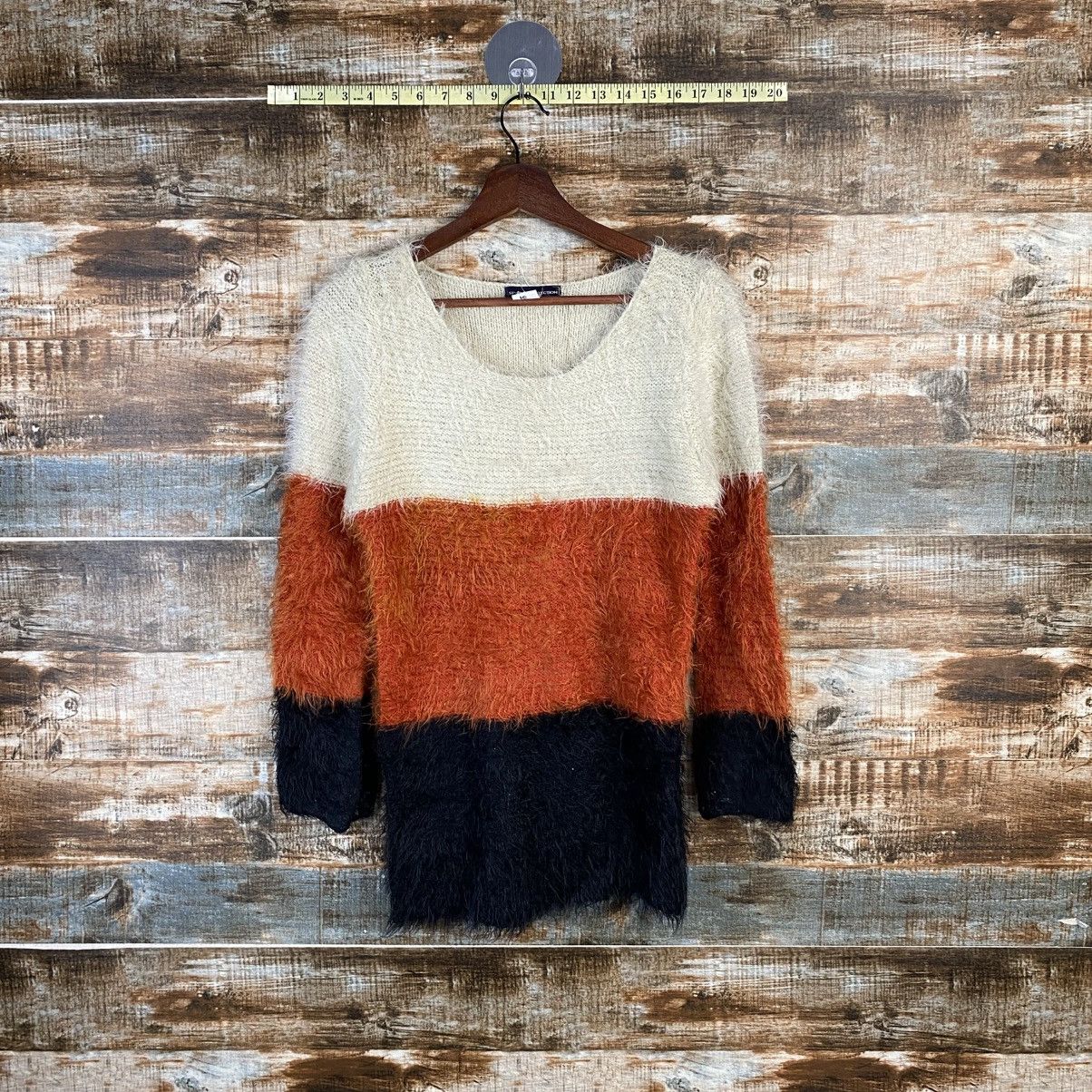 Japanese Brand DL Style Collection Orange shaggy fur mohair Knitwear #C1055 Size M / US 6-8 / IT 42-44 - 1 Thumbnail