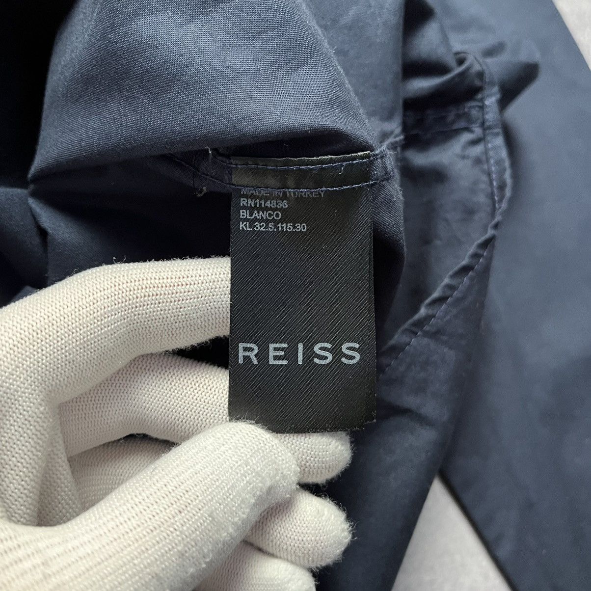 Reiss Reiss Blue Shirt Button Down Luxury Streetwear Designer Size US S / EU 44-46 / 1 - 5 Thumbnail