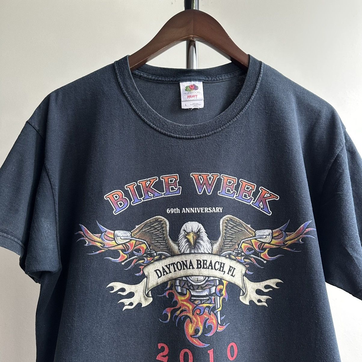 Harley Davidson Vintage Bike Week 2010 Daytona Beach Florida USA Tee Size US L / EU 52-54 / 3 - 4 Thumbnail