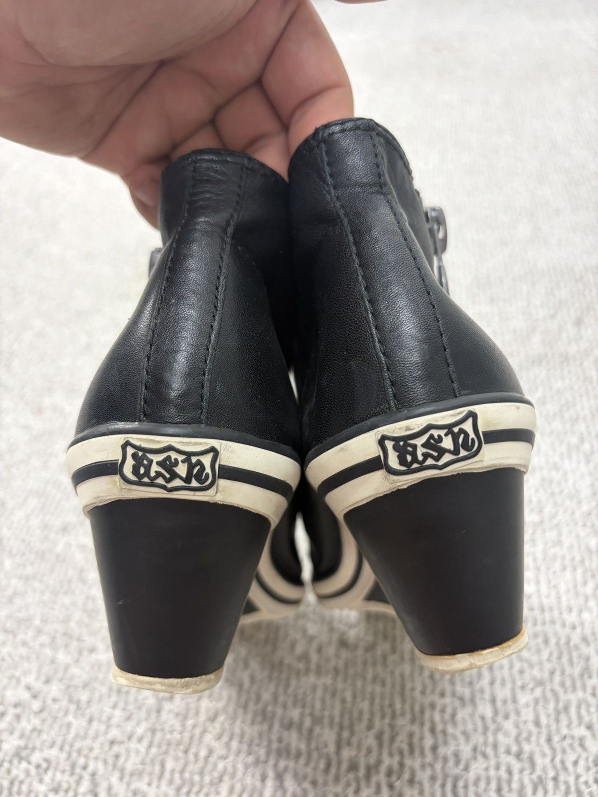 ASH Ash Wedge Genial Buckled Leather Size 40 Size US 10 / IT 40 - 7 Thumbnail