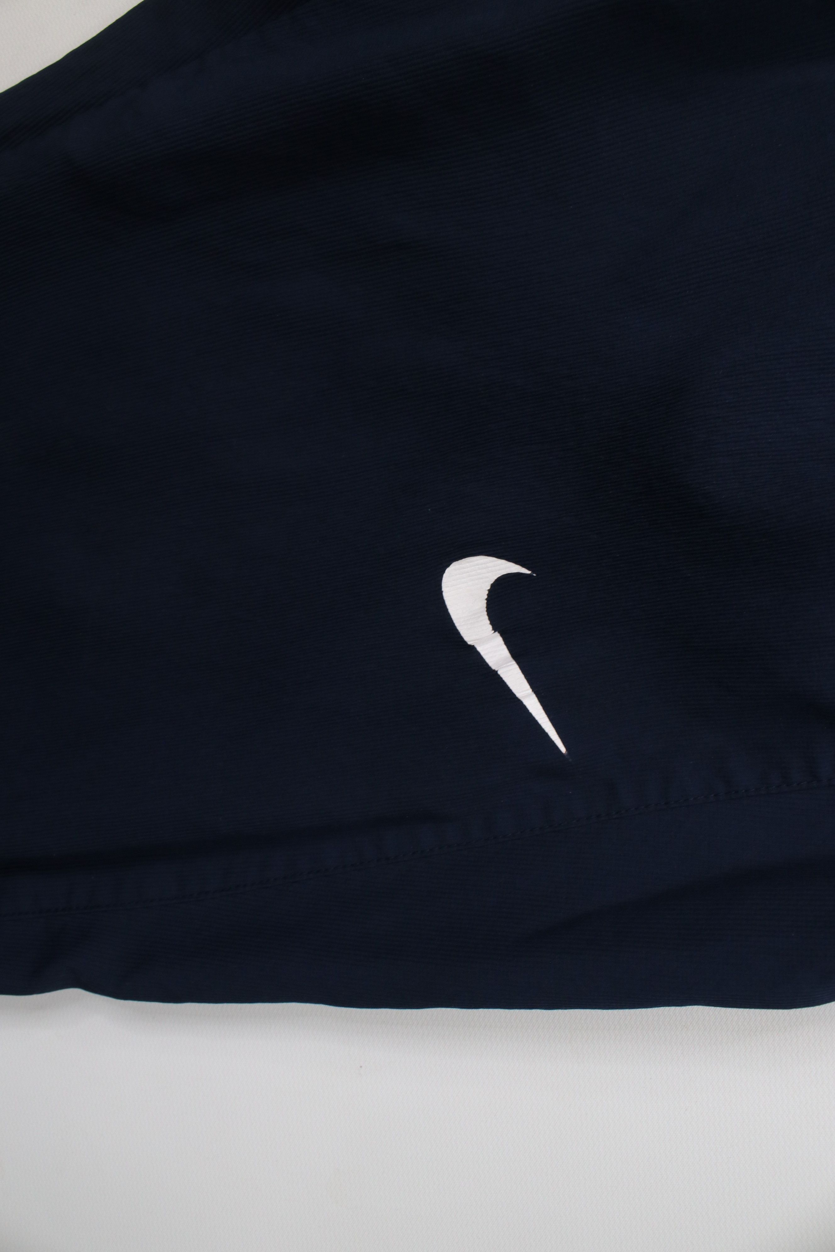 Nike × Vintage Vintage Y2K Nike Mini Swoosh Ribbed Wide Leg Pants Blue Size US 38 / EU 54 - 6 Thumbnail