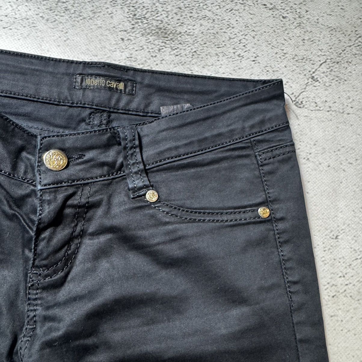 Roberto Cavalli vintage y2k roberto cavalli flared jeans washed black Size 31" - 7 Thumbnail
