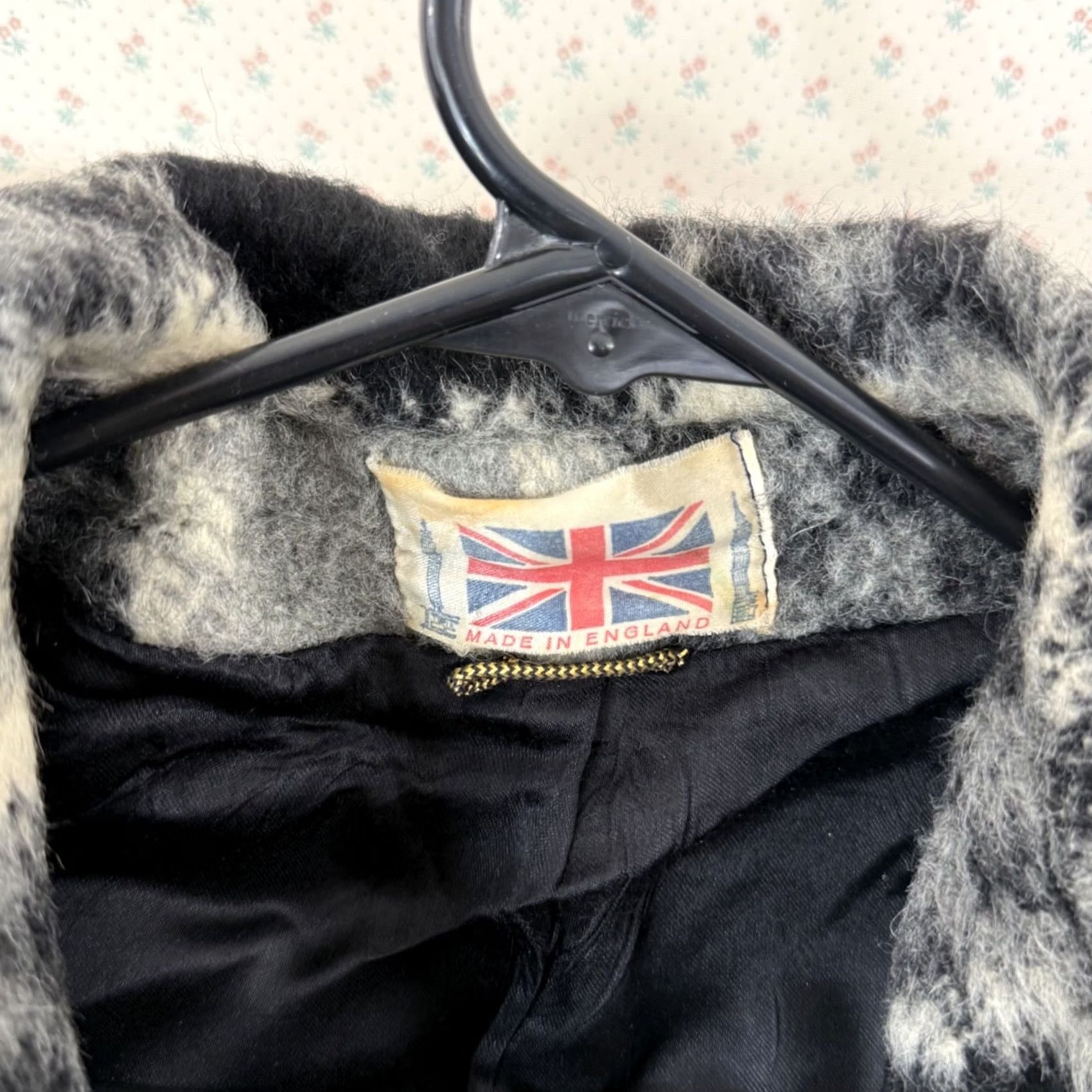 Vintage VINTAGE Rosewin Coat Womens Small Black White Check Mohair Wool 60s England Size S / US 4 / IT 40 - 5 Thumbnail