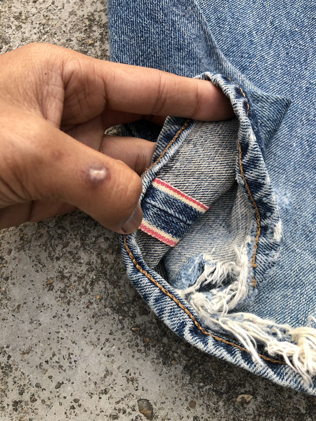 Edwin WIDE LEG SELVEDGE EDWIN PAINTED DENIM Size US 34 / EU 50 - 11 Thumbnail