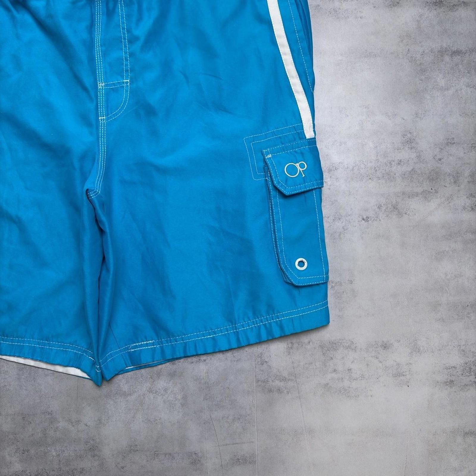Ocean Pacific Y2K Light Blue Ocean Pacific Surf Grunge Baggy Board Shorts Size US 34 / EU 50 - 3 Thumbnail