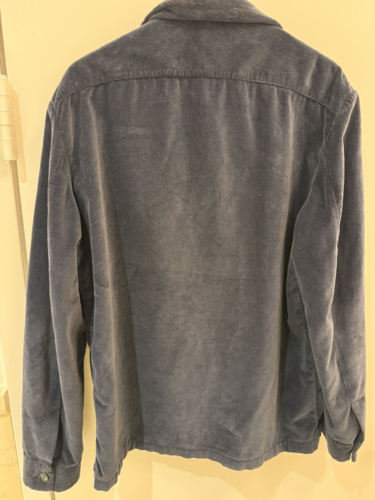 Barena Venezia Barena Navy Cotton Velvet Overshirt 52 FW23 — Made in Italy Size US L / EU 52-54 / 3 - 3 Thumbnail