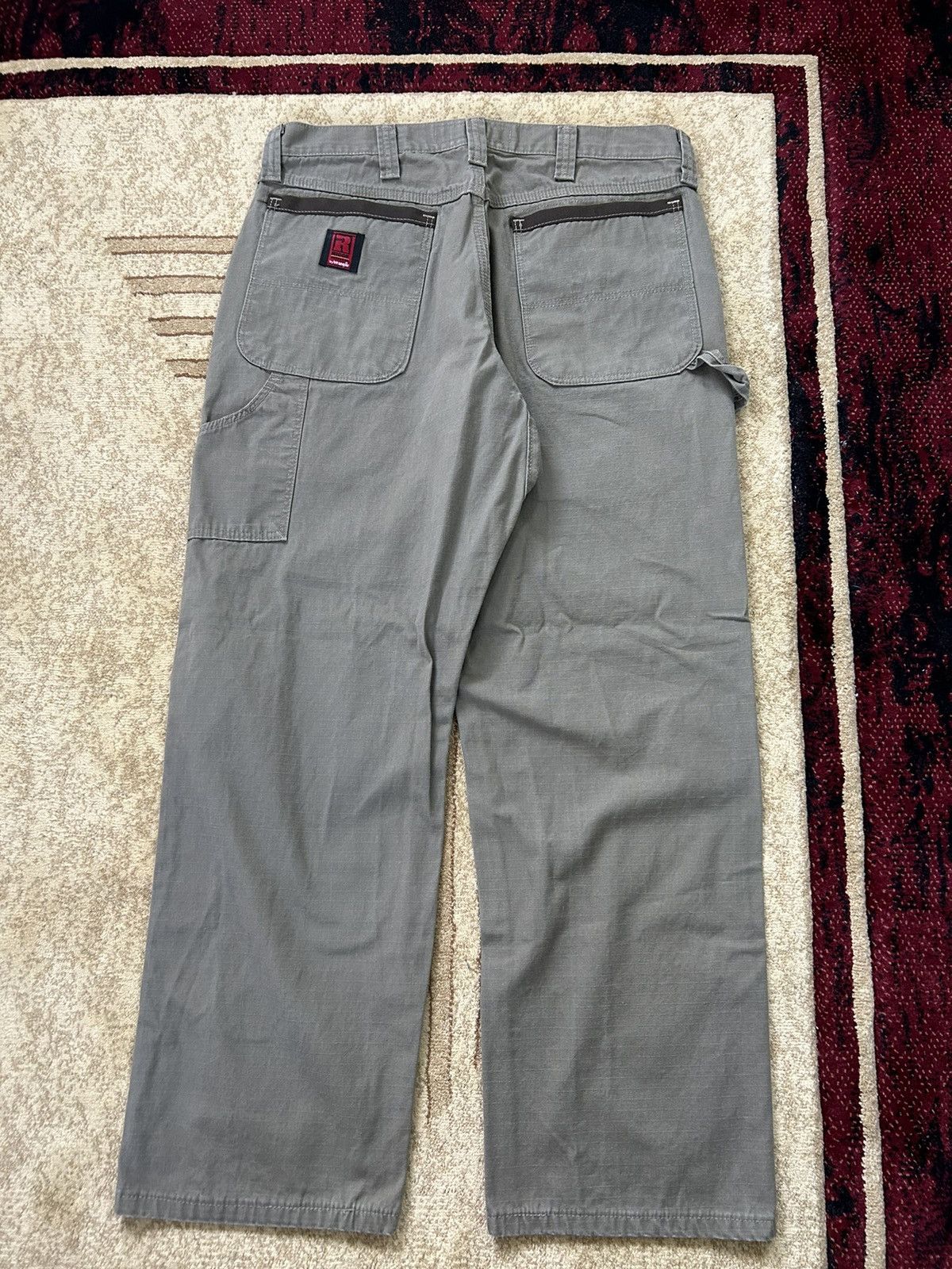 Japanese Brand × Vintage × Wrangler Vintage Wrangler Riggs Workwear Olive Carpenter Pants Size US 34 / EU 50 - 4 Thumbnail