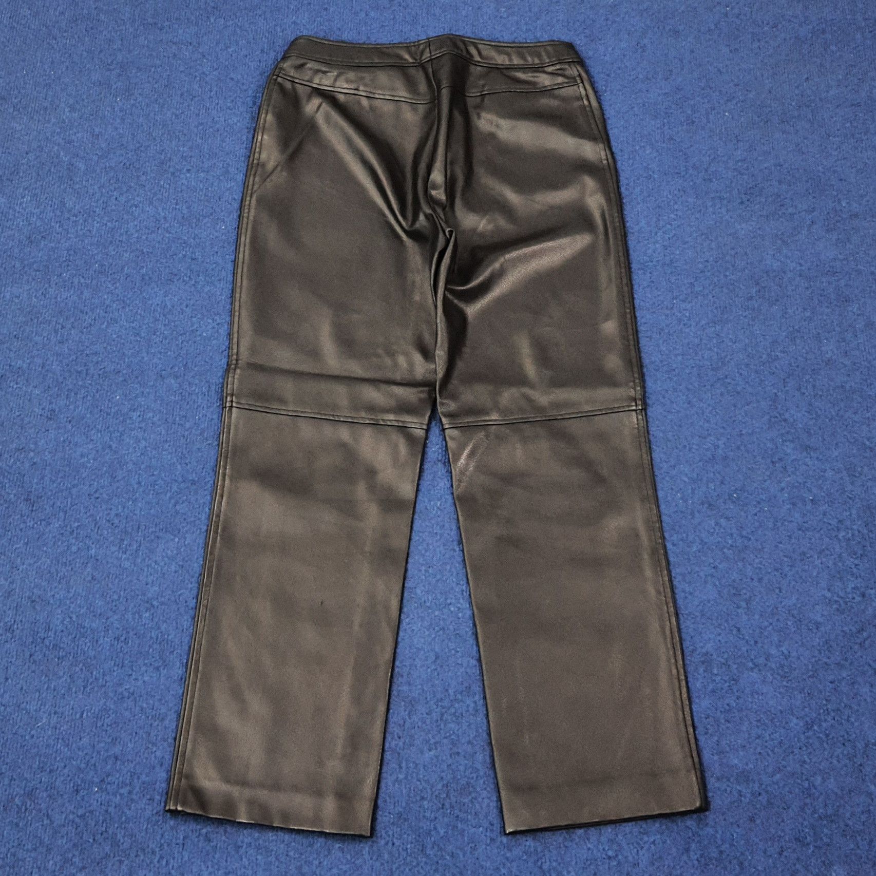 Marella Vintage Marella Tricot Designer Leather Pants C235N38 Size 28" / US 6 / IT 42 - 3 Thumbnail