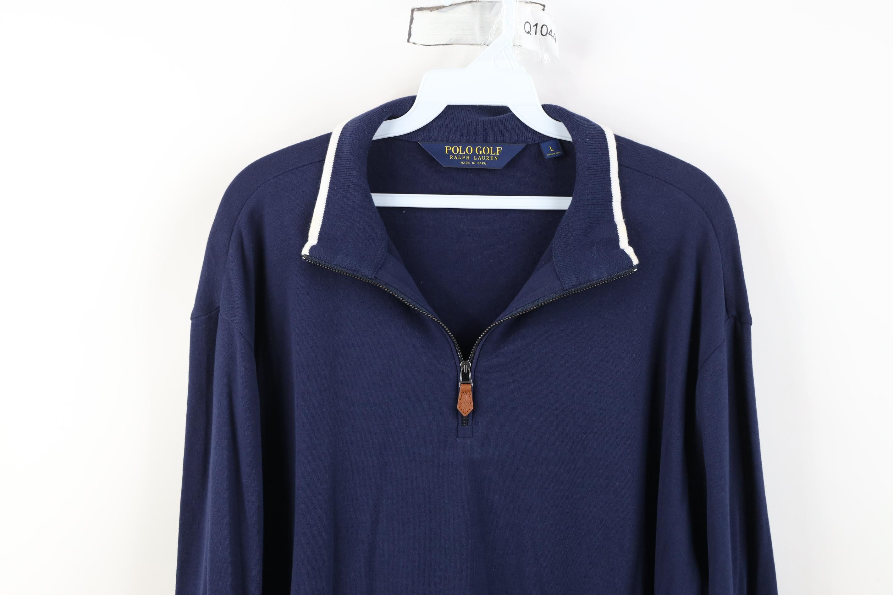Polo Ralph Lauren Polo Golf Ralph Lauren Knit 1/4 Zip Pullover Sweater Blue Size US L / EU 52-54 / 3 - 2 Thumbnail