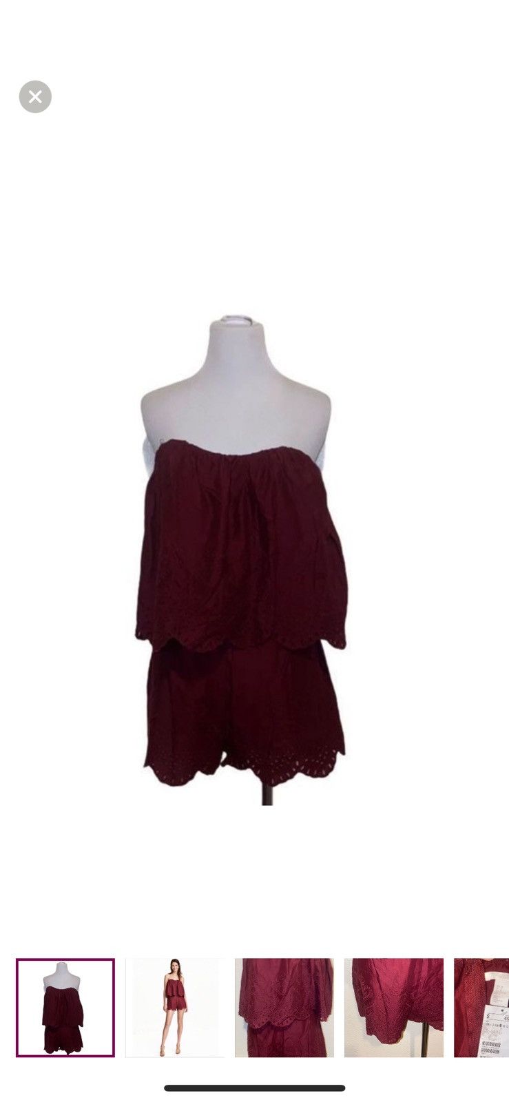 H&M H &‎ M strapless romper women’s size 8 Size 30" / US 8 / IT 44 - 1 Thumbnail