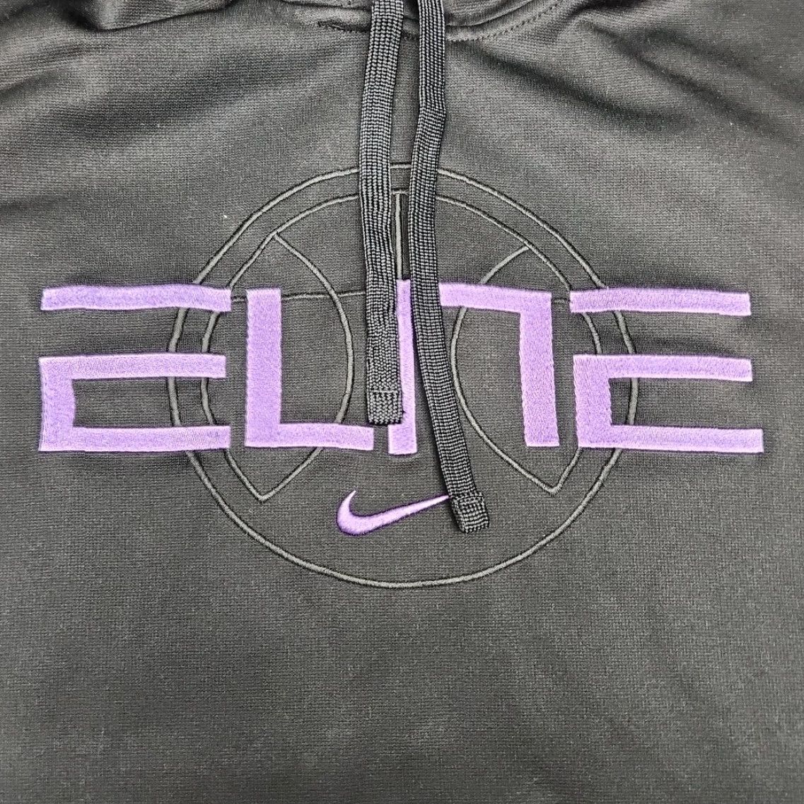Nike Nike Elite Therma Fit Hoodie Men XL Black Pullover Purple Trim Sports Gym Training Size US XL / EU 56 / 4 - 2 Thumbnail