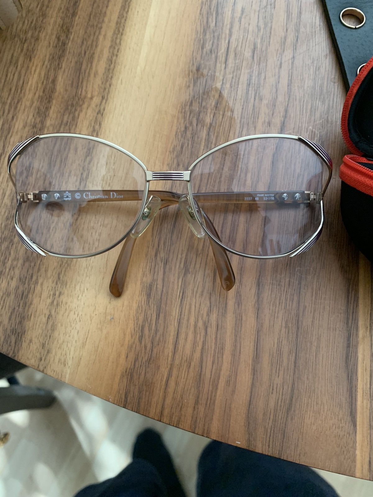 Dior × Vintage Vintage Christian Dior Non Prescription Glasses Size ONE SIZE - 1 Thumbnail