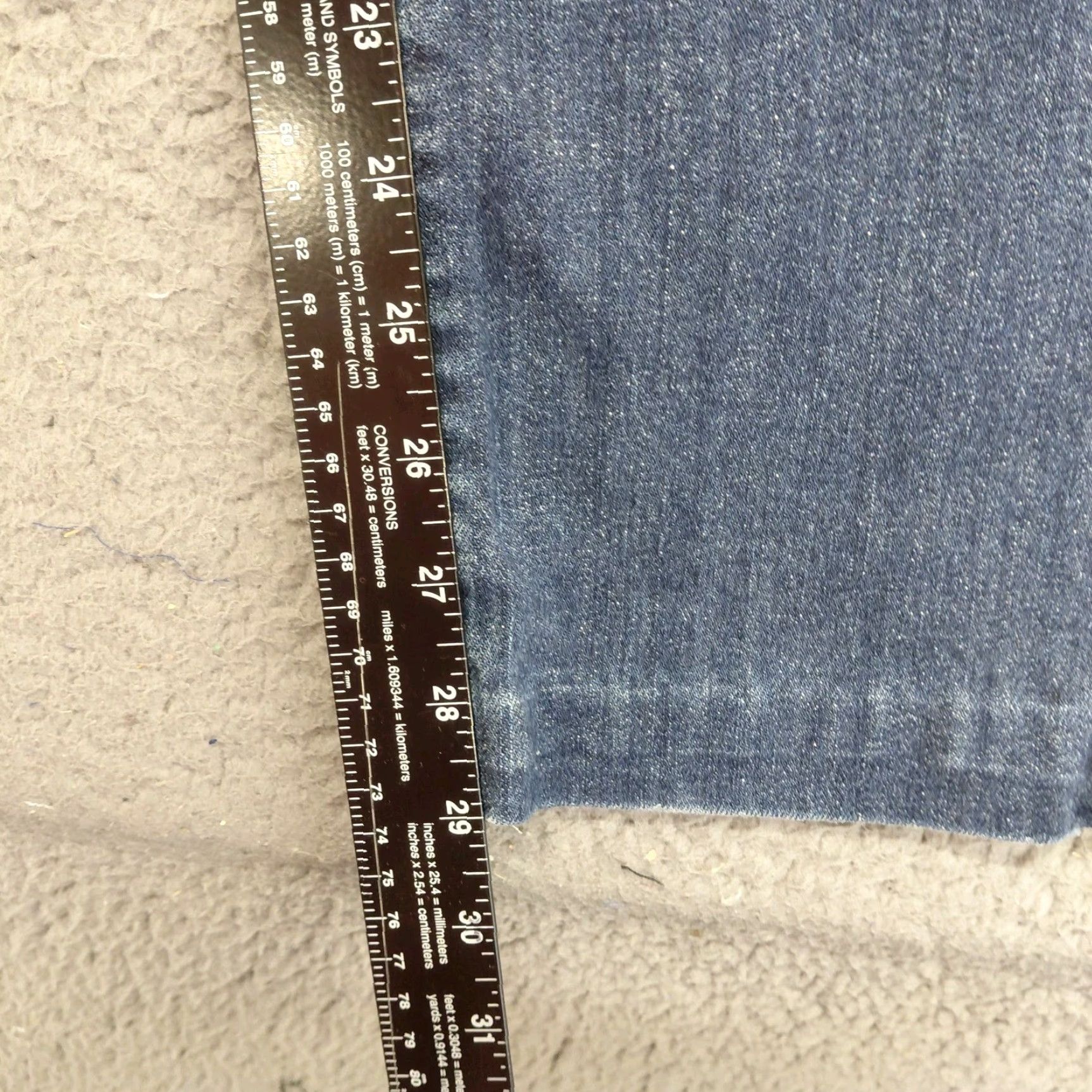 Levi's Levi’s Jeans Womens 8M Blue Denim Mid Rise Skinny Stretch Casual 5-Pocket Regular Levi’s 700 Series Hemmed Size 30" / US 8 / IT 44 - 7 Thumbnail